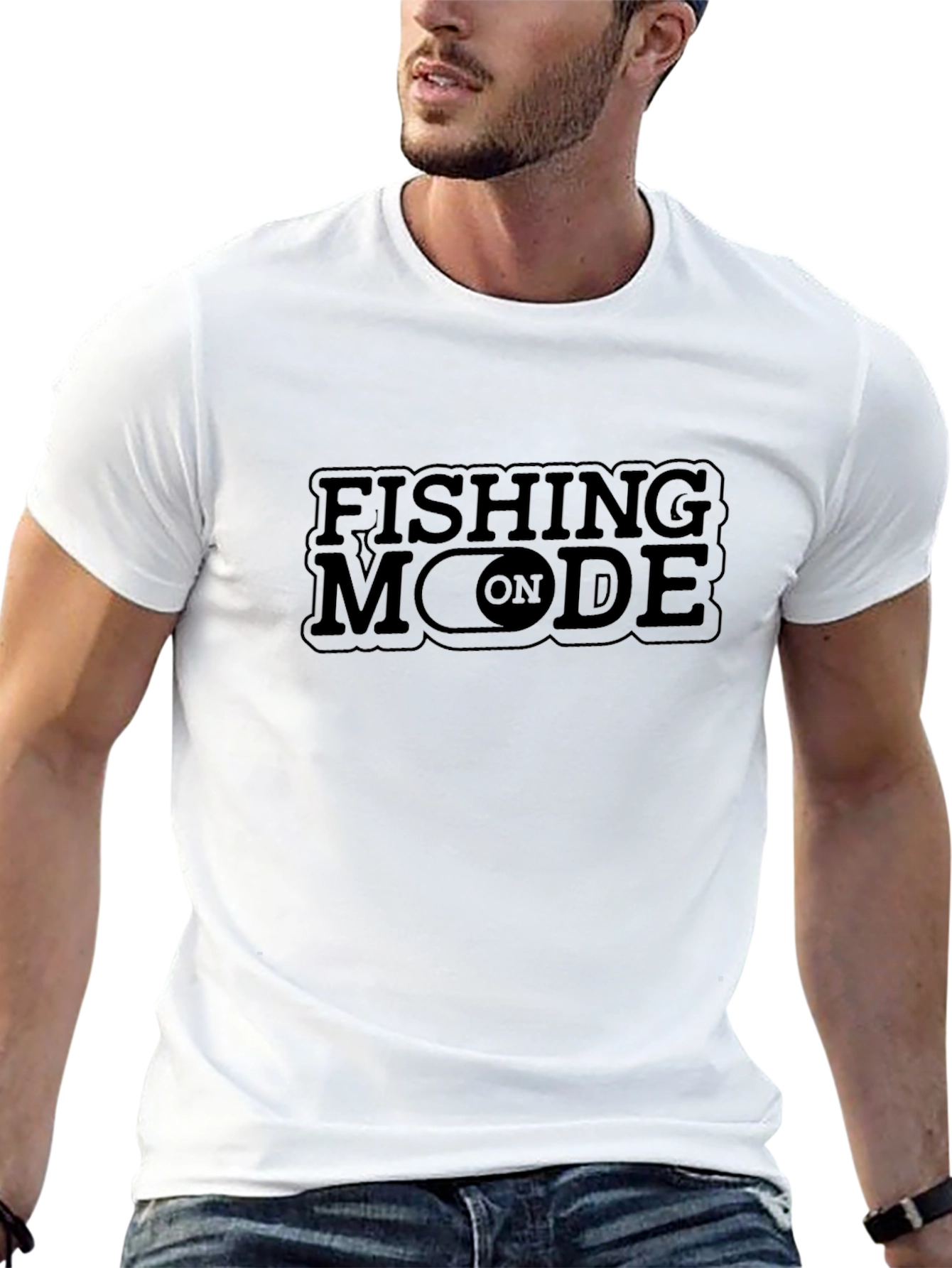 Fishing Mode On T-Shirt