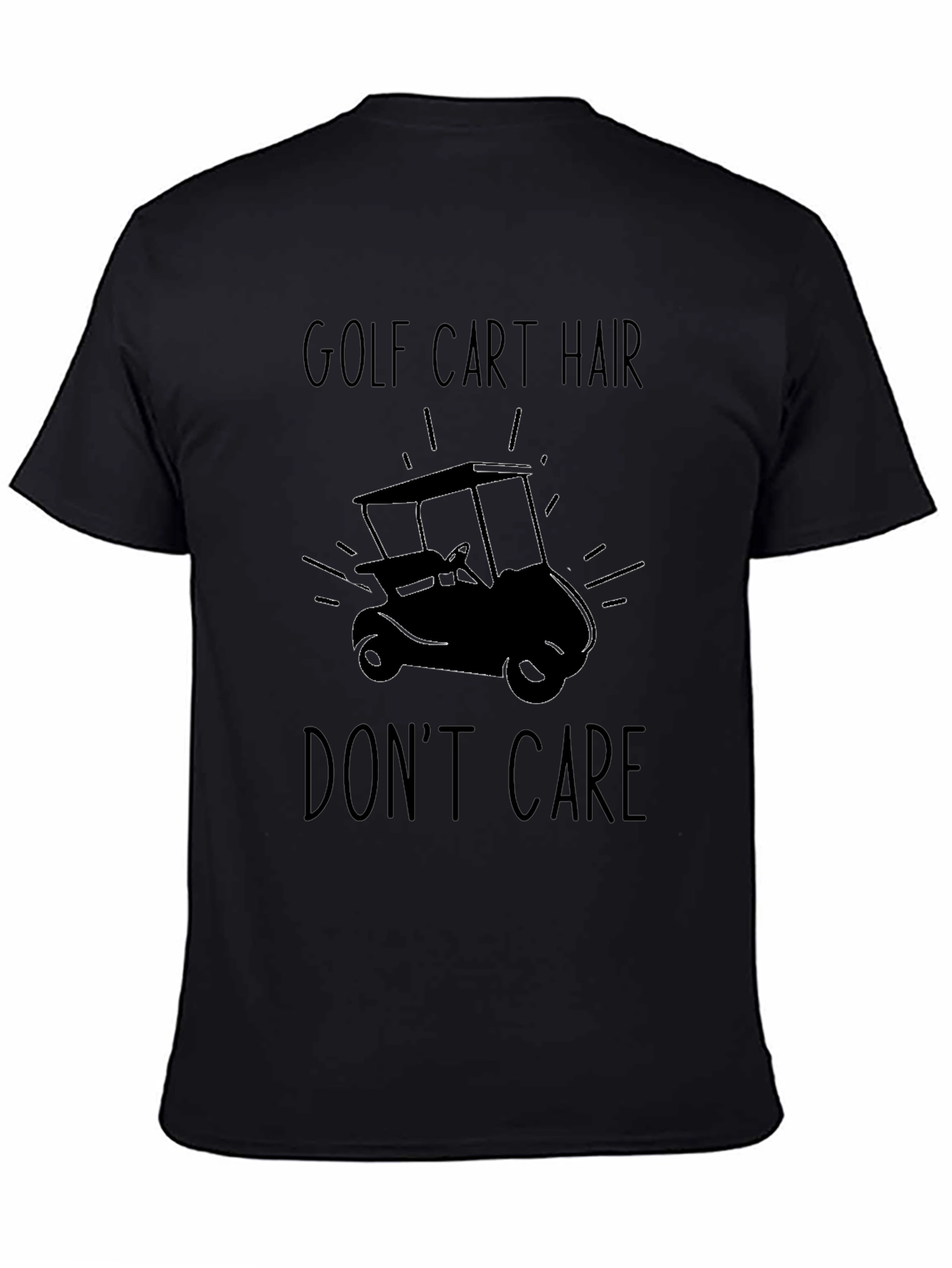 Golf Cart Hair Dont Care Graphic Tee