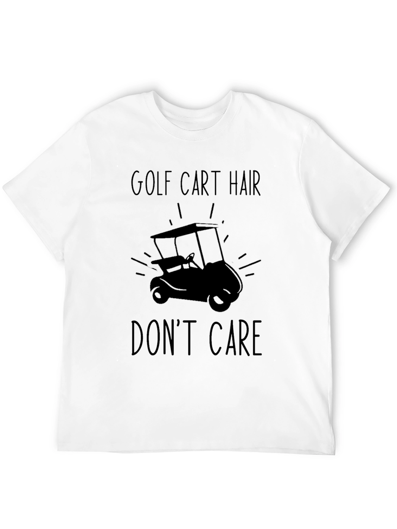 Golf Cart Hair Dont Care Graphic Tee