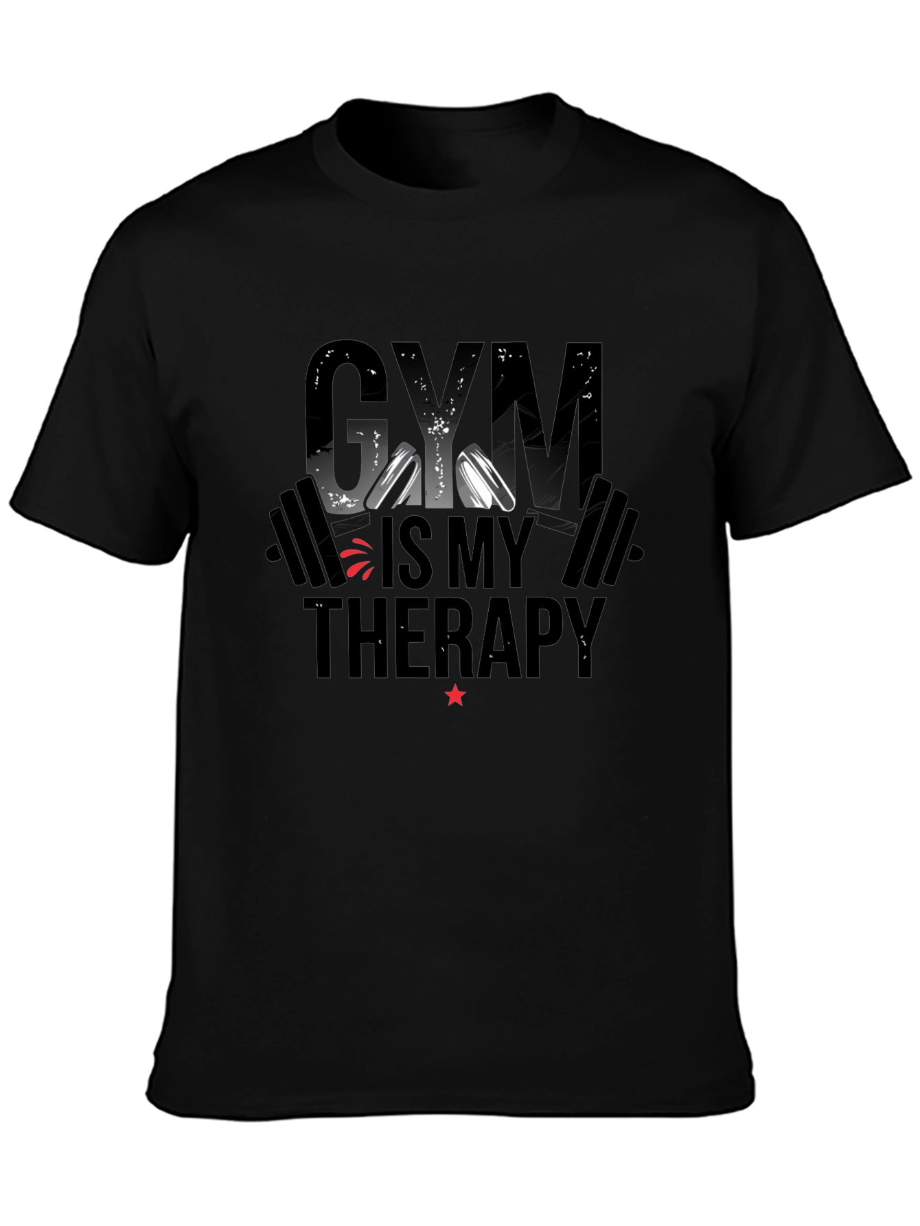 Gym Is My Therapy Graphic T-Shirt