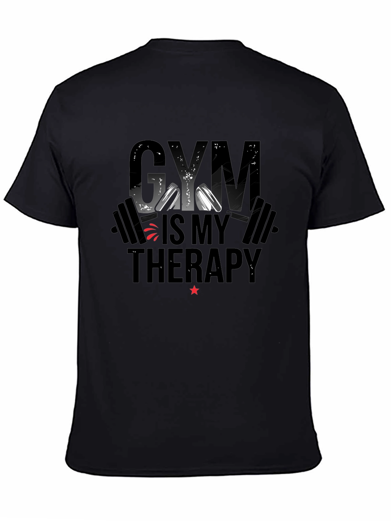 Gym Is My Therapy Graphic T-Shirt