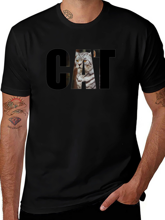 Cool Cat Graphic Tee - Unisex Black T-Shirt