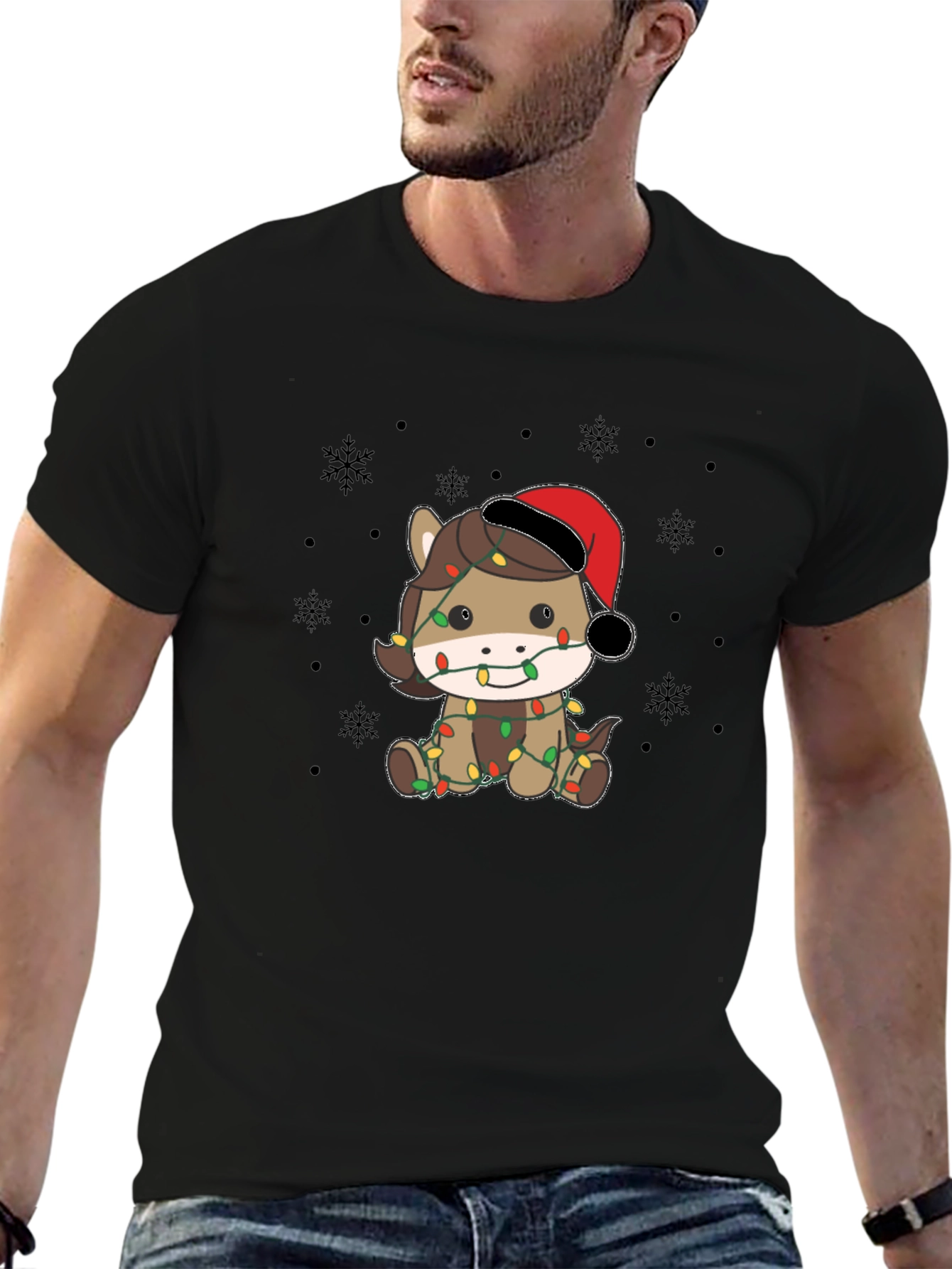 Christmas Horse Lights T-Shirt