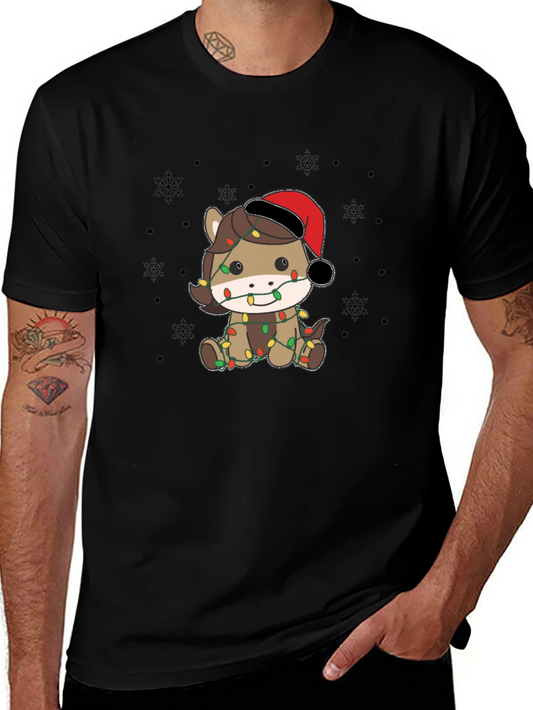 Christmas Horse Lights T-Shirt