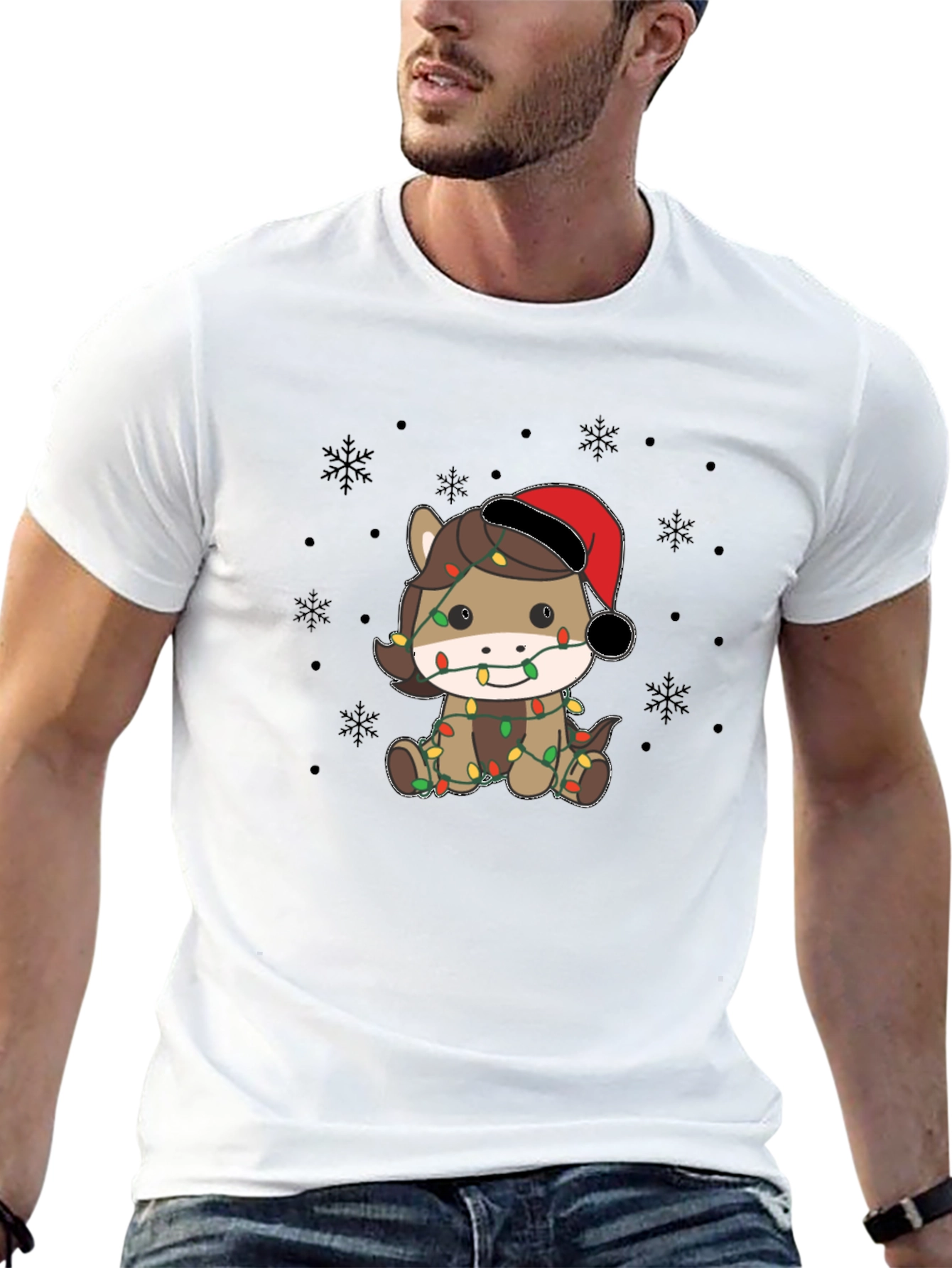 Christmas Horse Lights T-Shirt