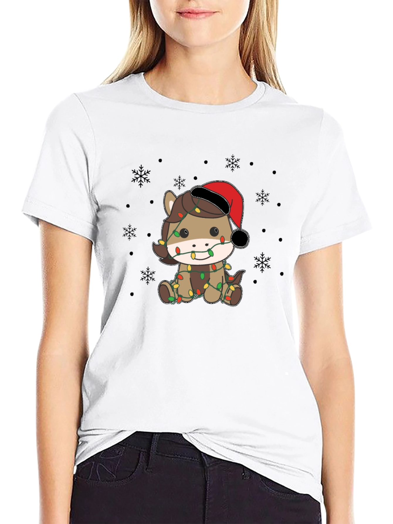 Christmas Horse Lights T-Shirt