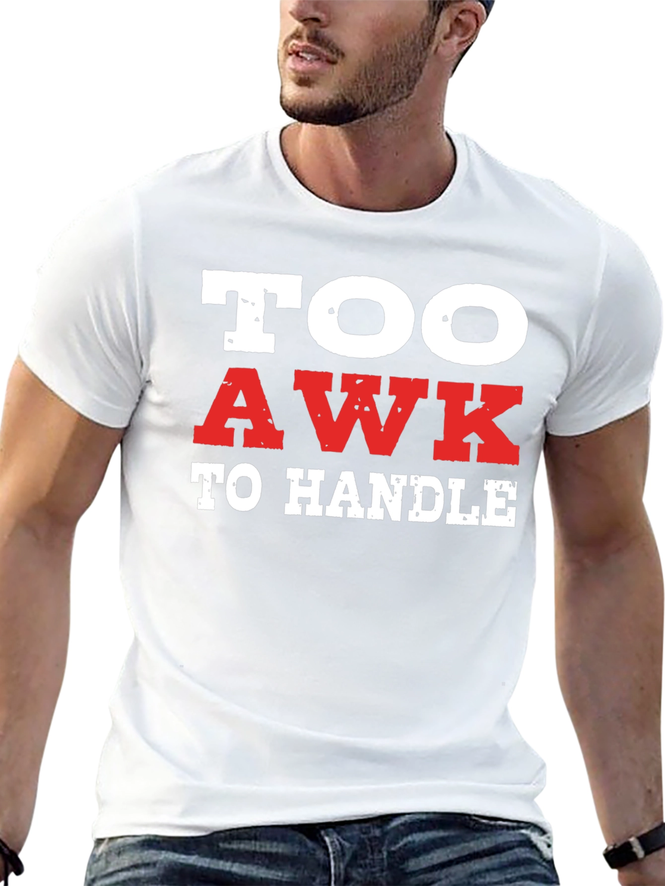 Too Awk to Handle Black Graphic Tee