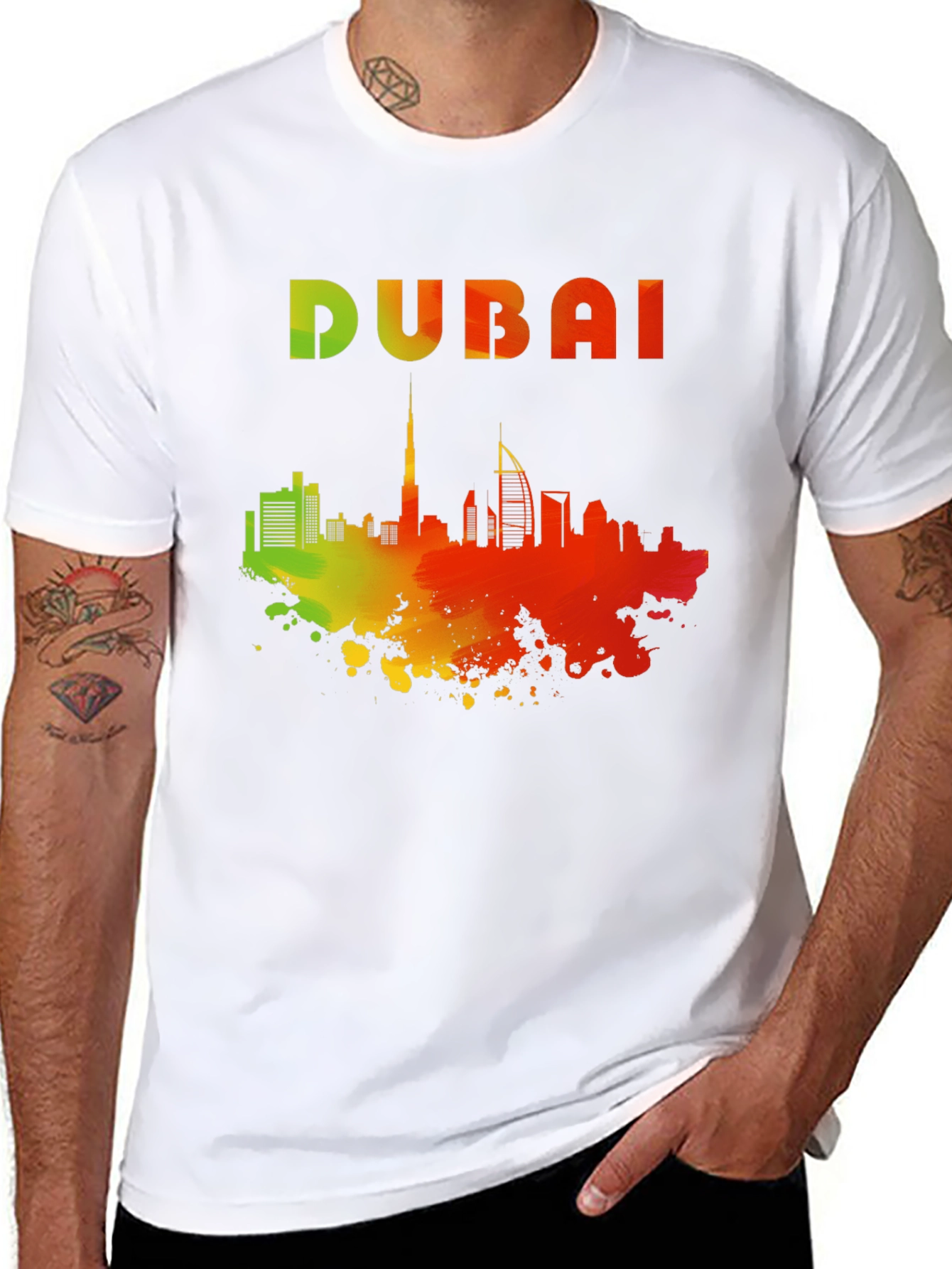 Dubai Skyline T-Shirt - Urban Graphic Tee