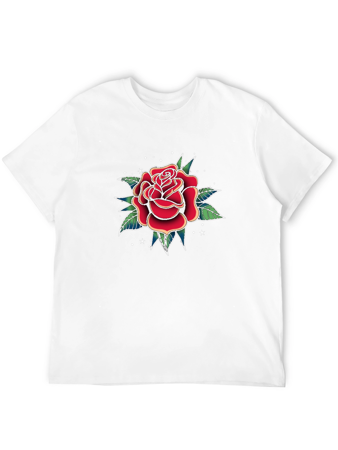 Classic Rose Tattoo Graphic T-Shirt