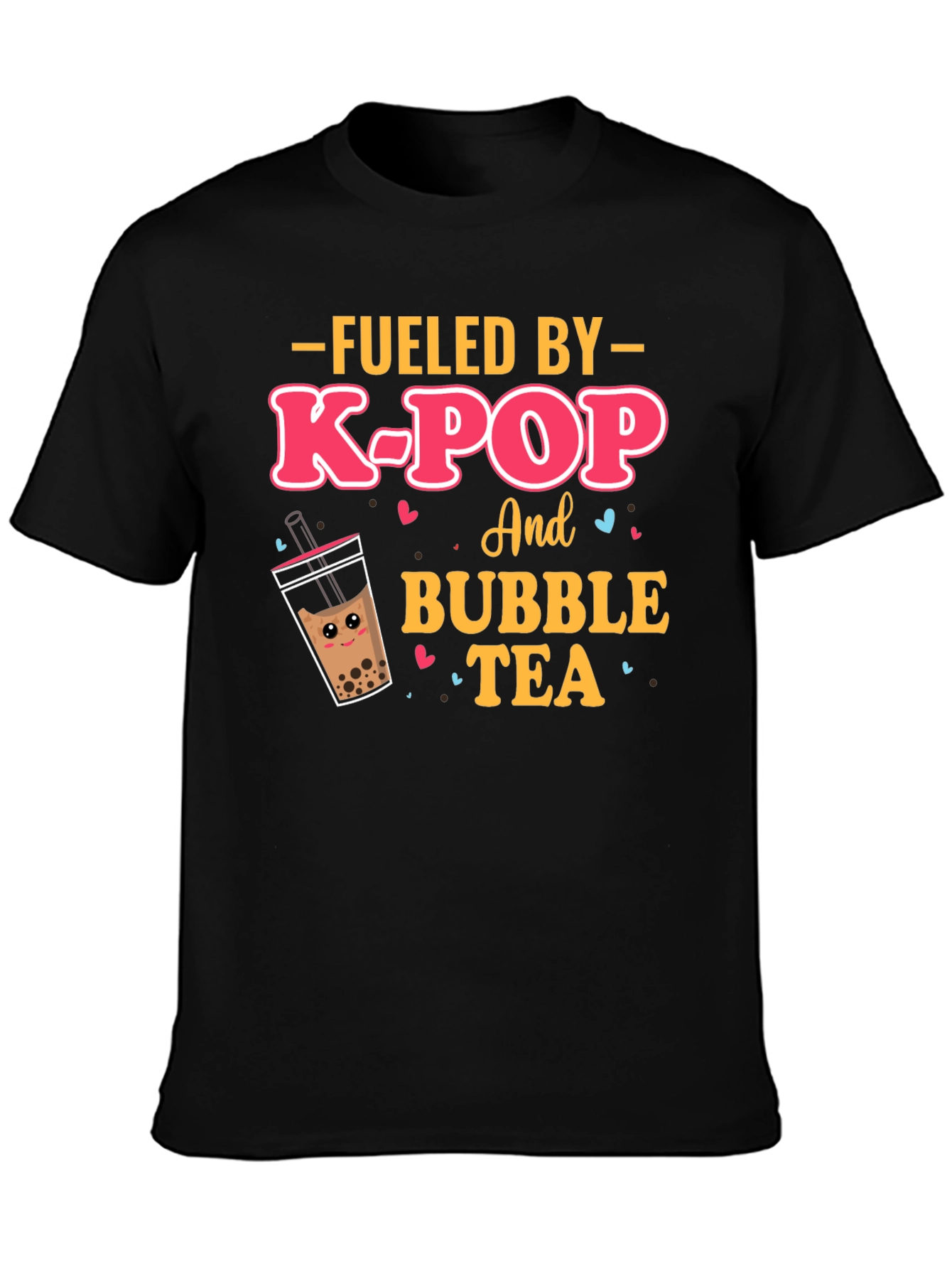 Fueled By K-Pop & Bubble Tea Graphic Tee