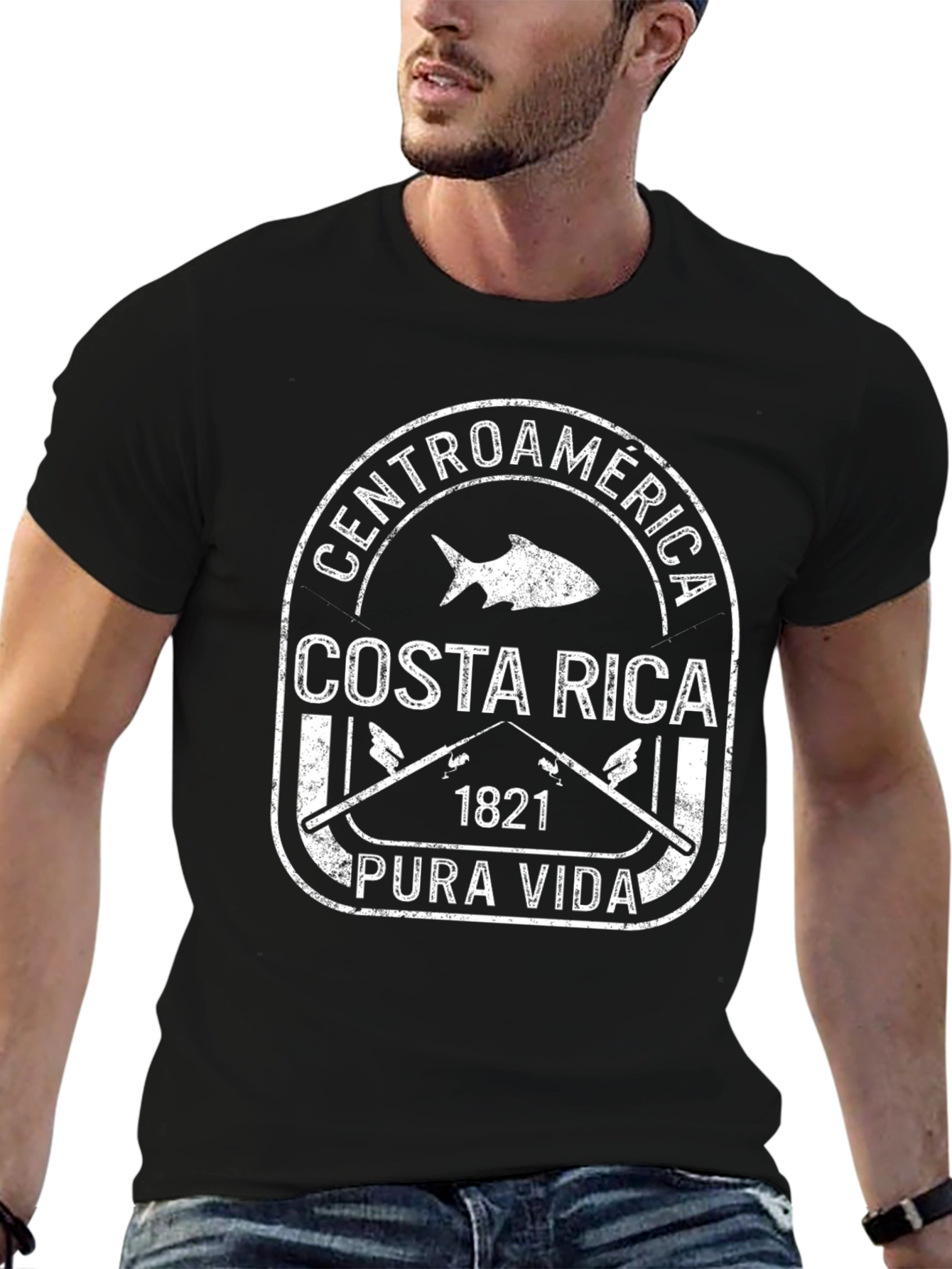 Costa Rica Pura Vida Fishing T-Shirt