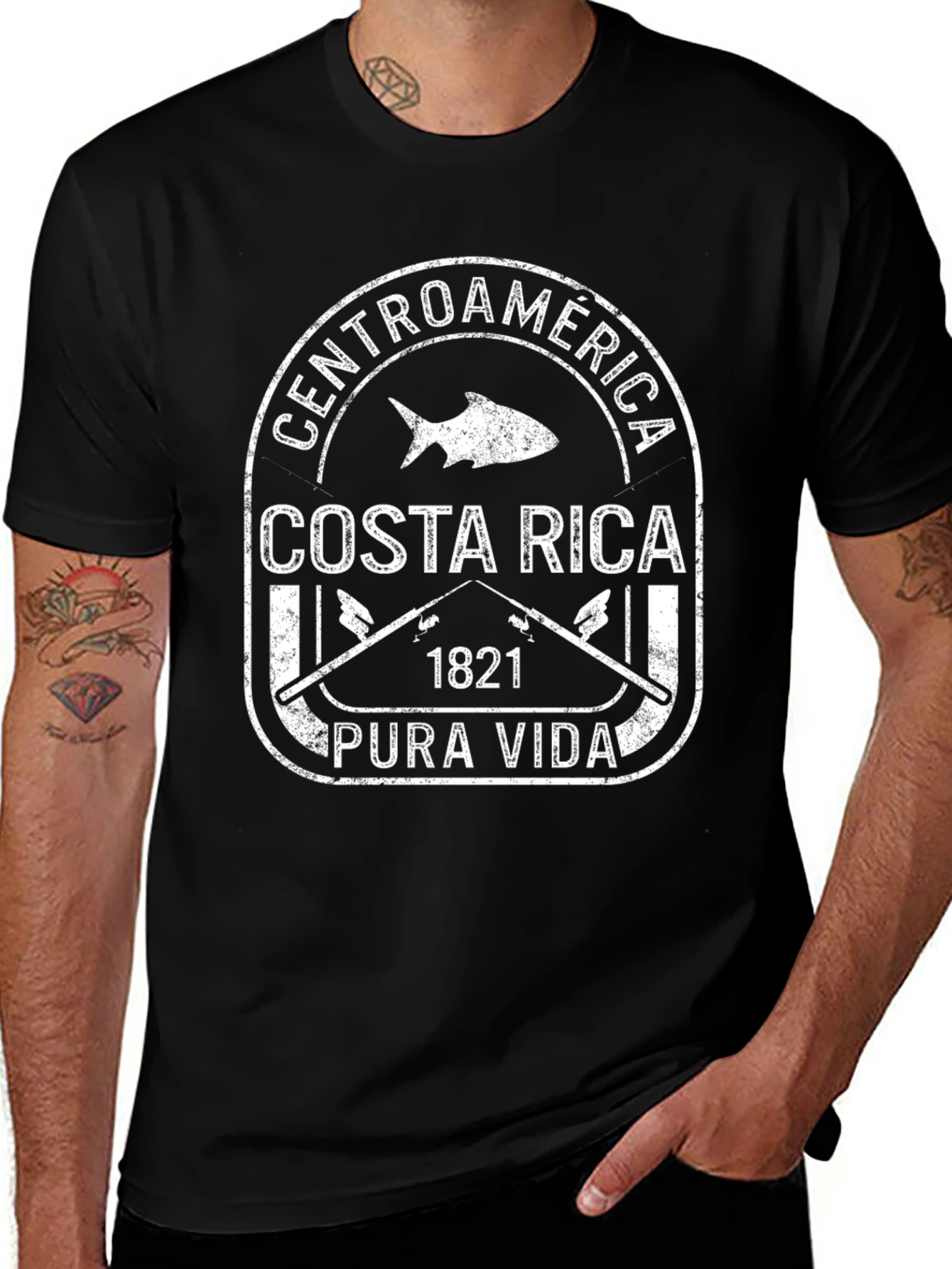 Costa Rica Pura Vida Fishing T-Shirt