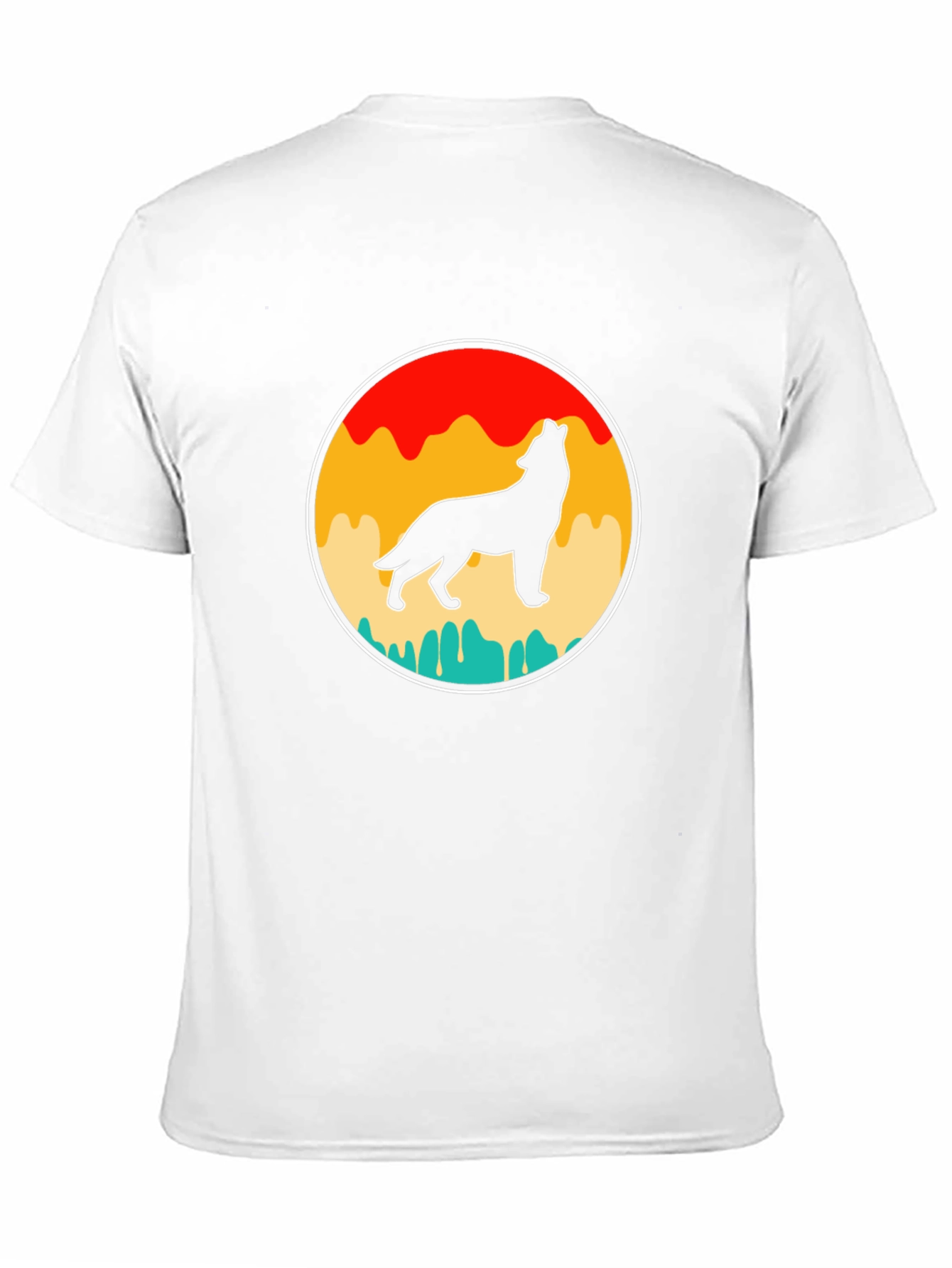 Retro Wolf Silhouette Graphic Tee