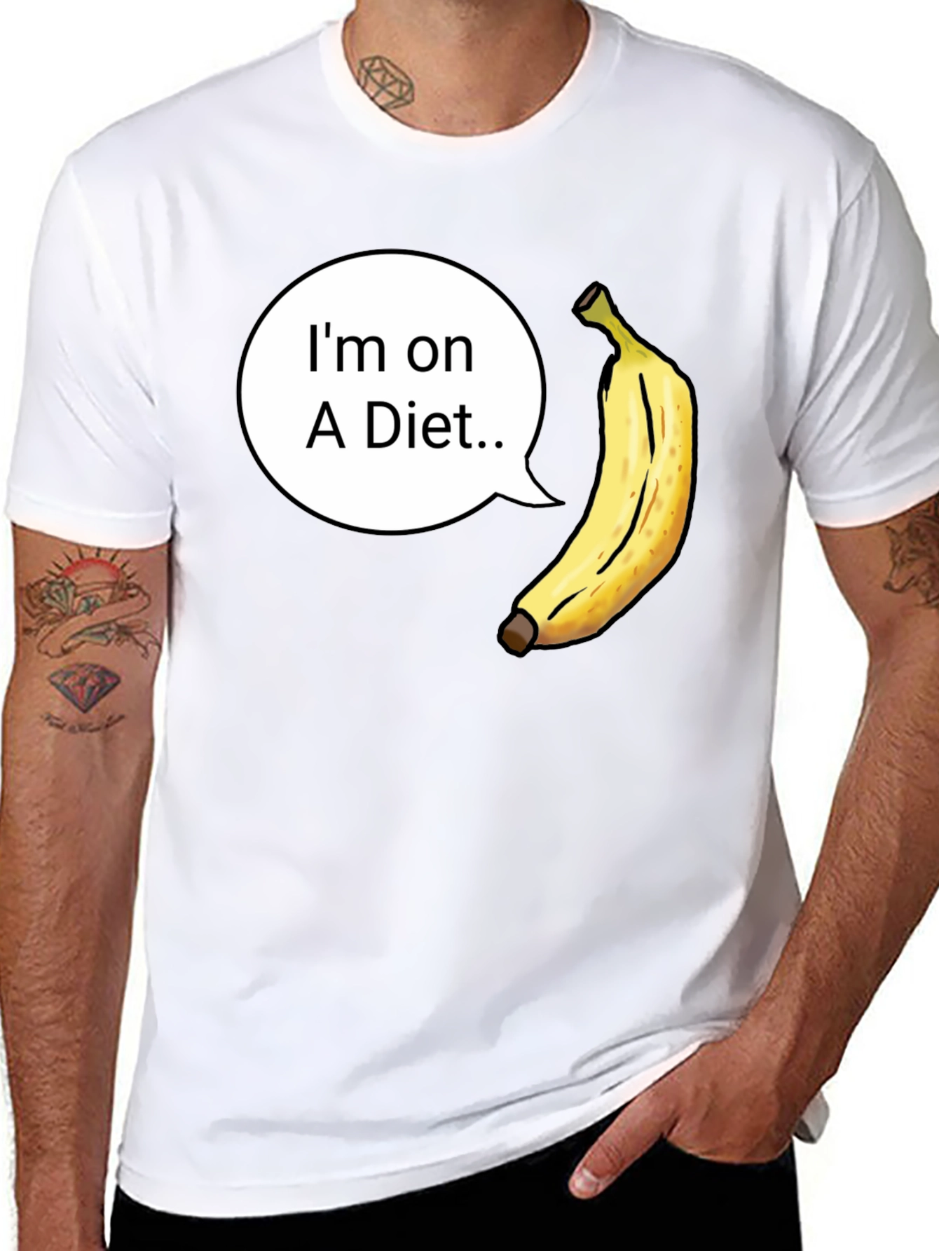 Funny Banana Diet T-Shirt - Unisex Graphic Tee