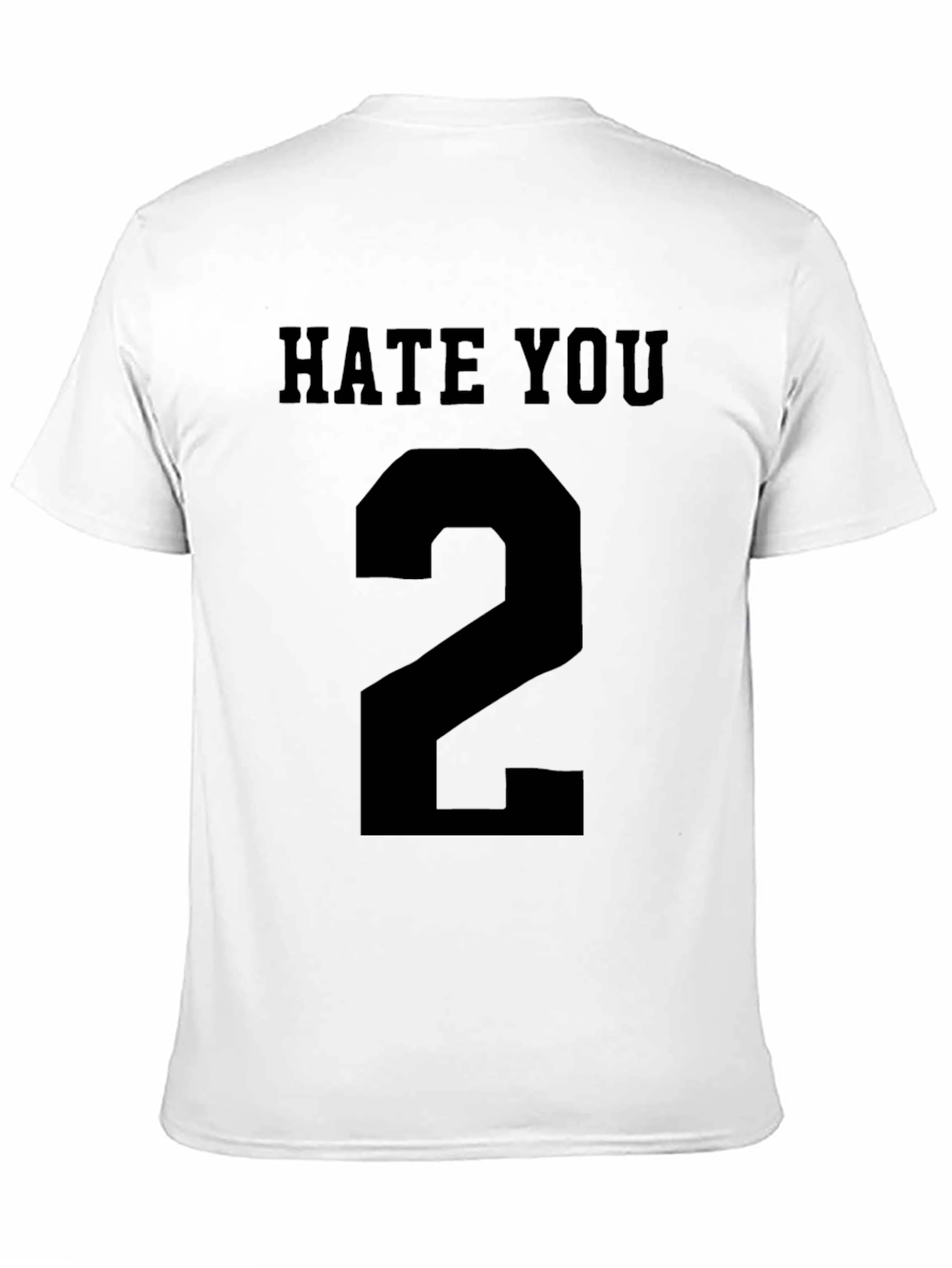 Hate You 2 Graphic T-Shirt - Black Cotton Tee