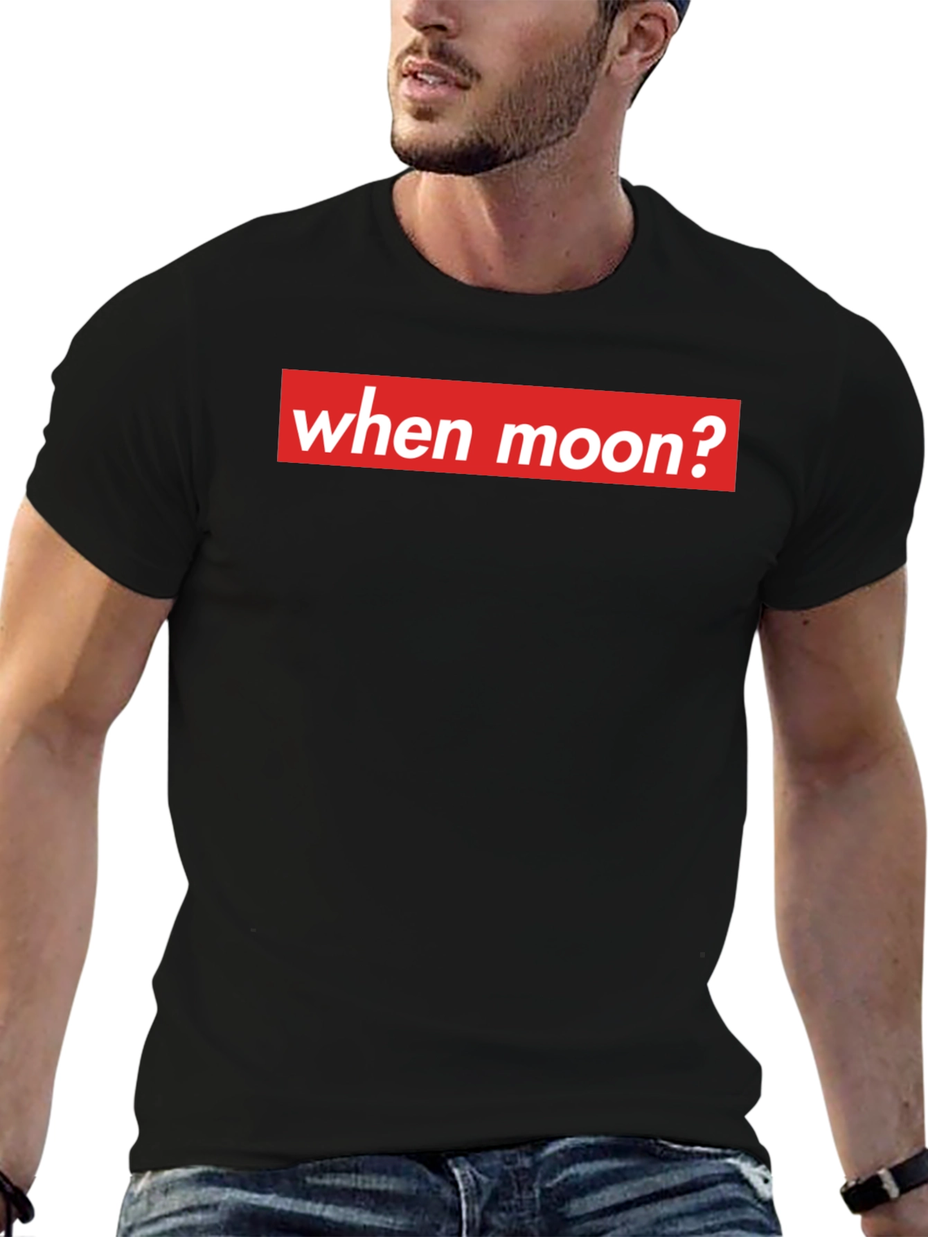 When Moon? Crypto T-Shirt - Meme Style