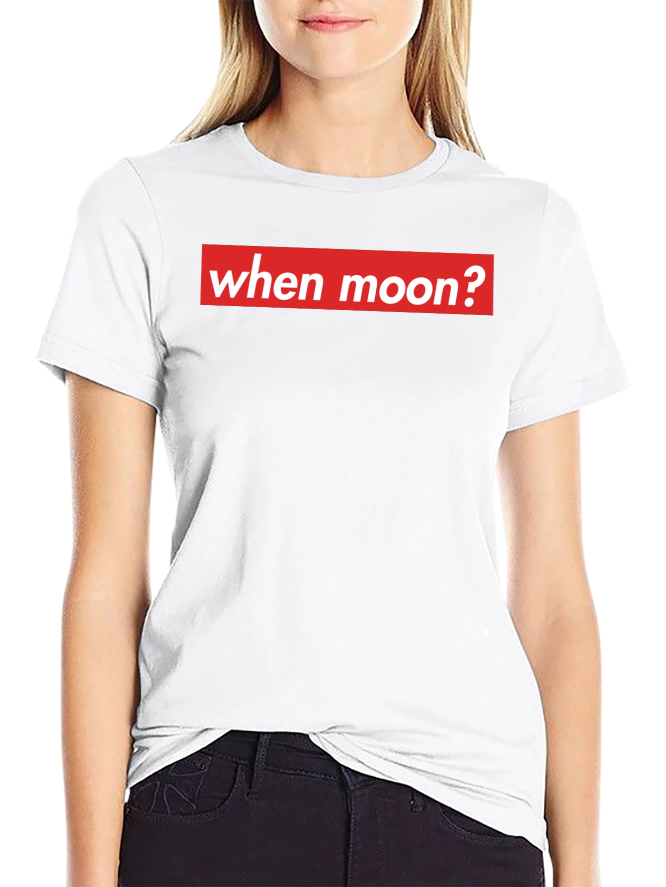 When Moon? Crypto T-Shirt - Meme Style