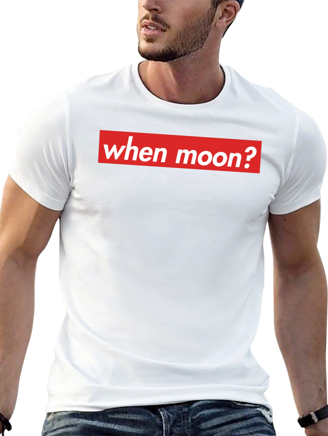 When Moon? Crypto T-Shirt - Meme Style