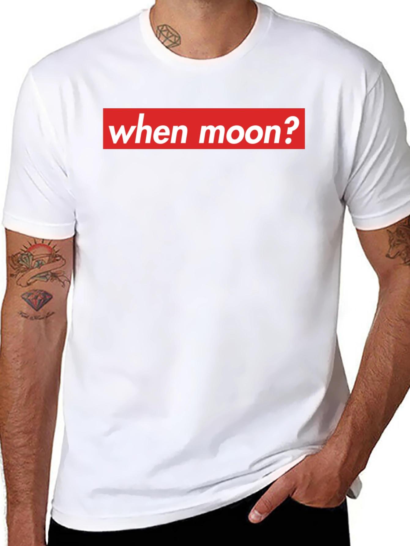 When Moon? Crypto T-Shirt - Meme Style