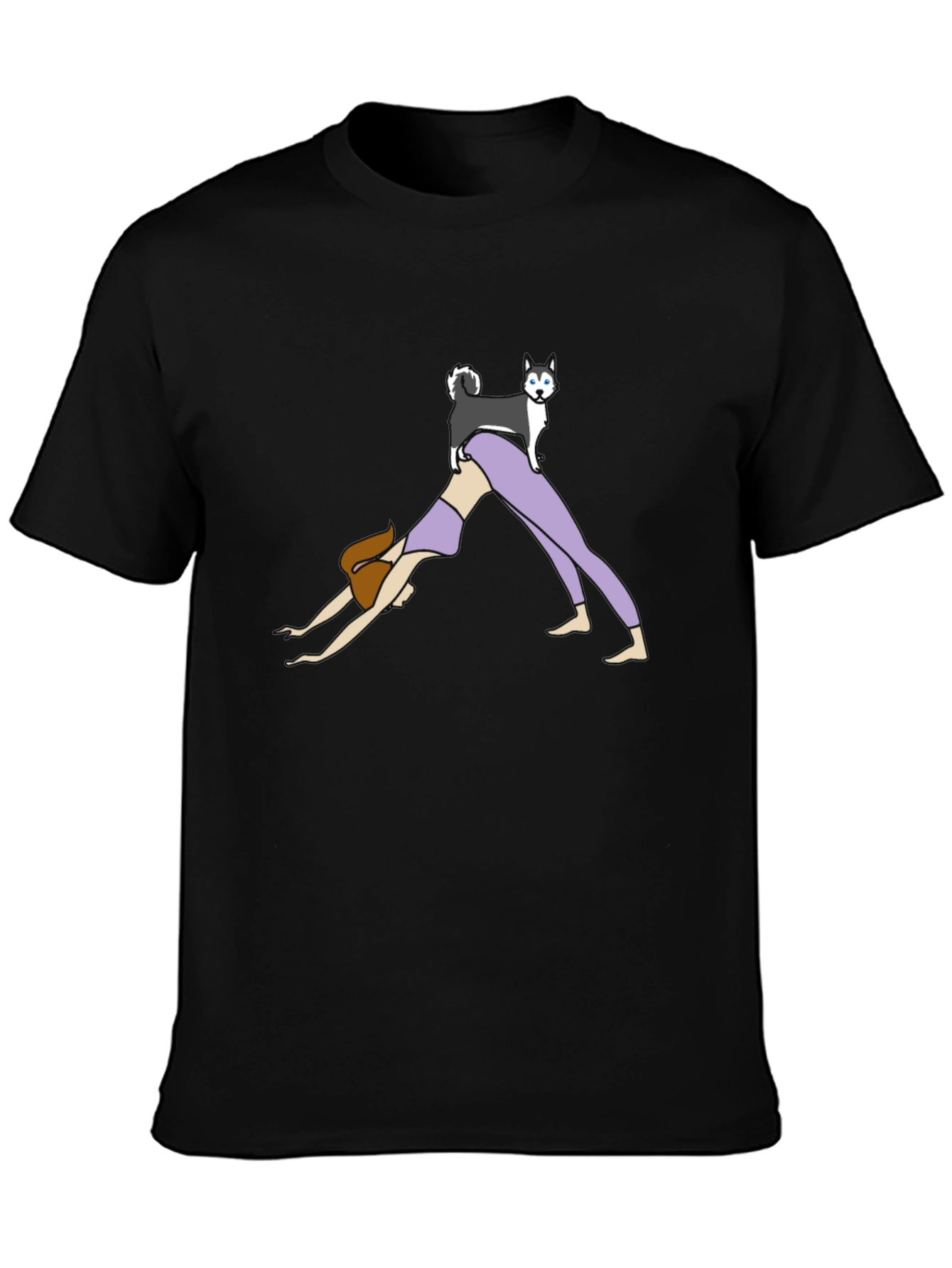 Yoga Dog T-Shirt Funny Graphic Tee