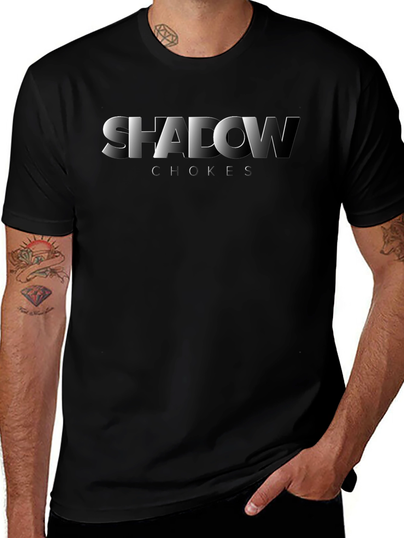 Shadow Chokes Black Graphic Tee