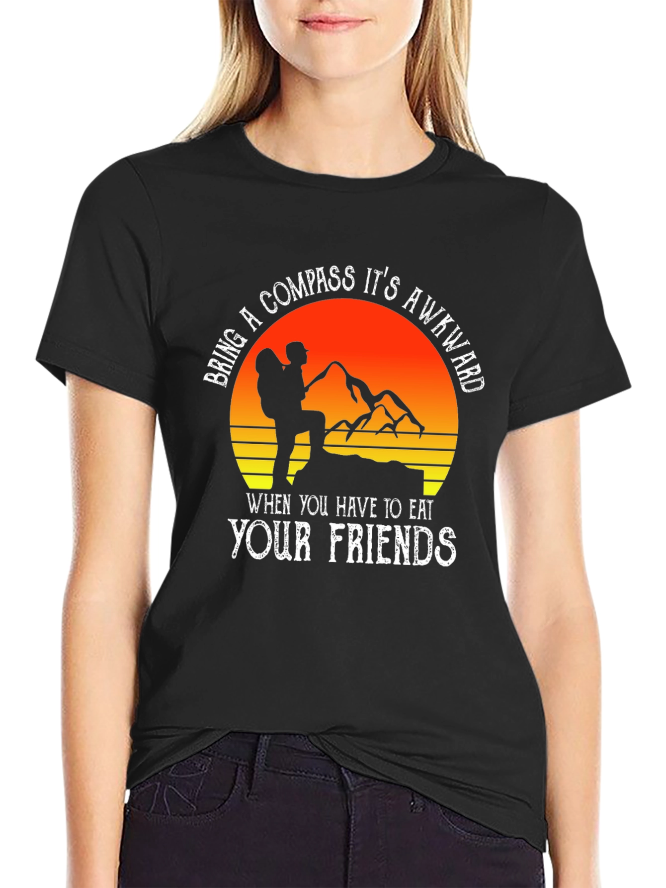 Awkward Compass T-Shirt - Hiking Humor Tee