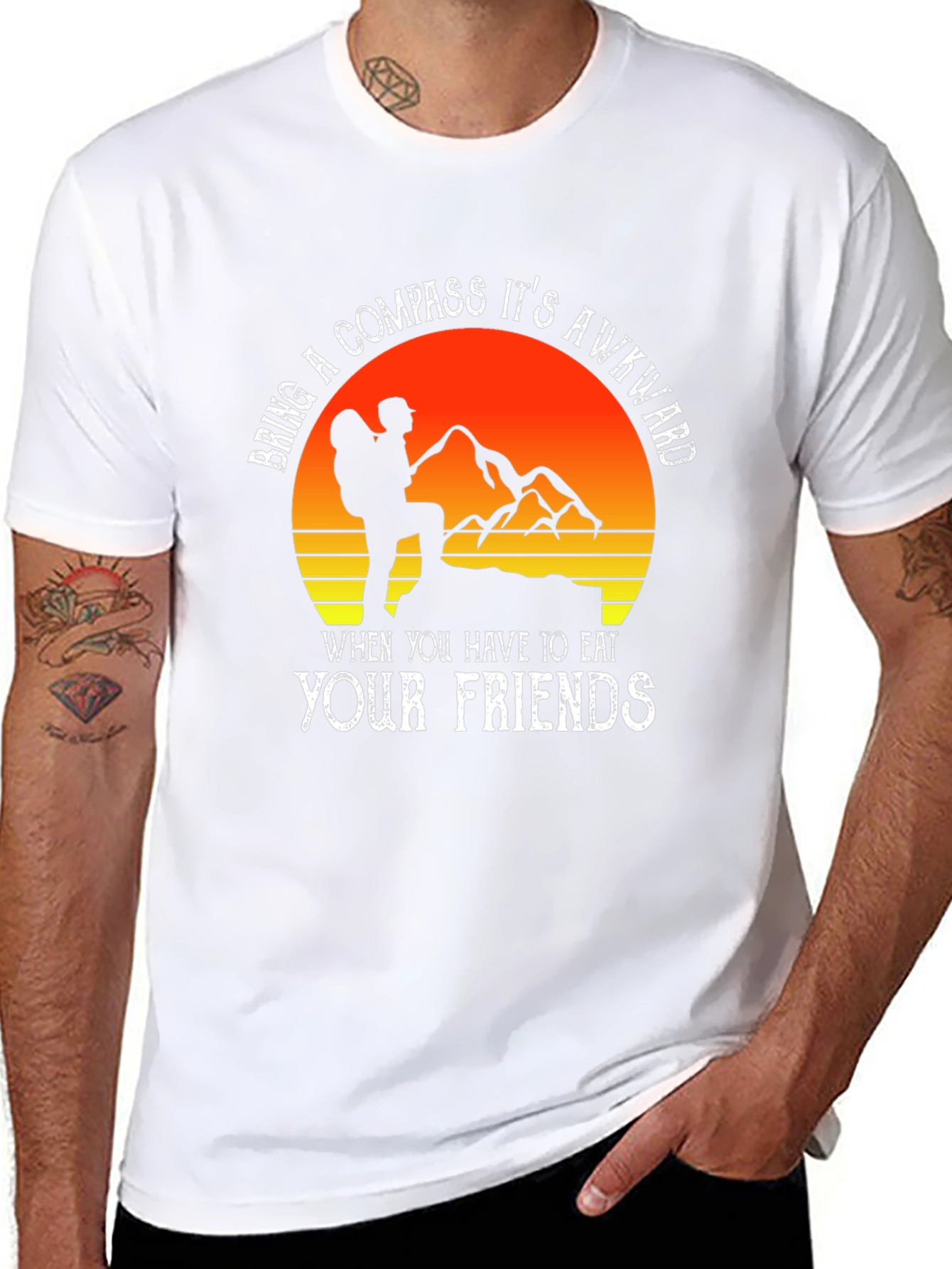 Awkward Compass T-Shirt - Hiking Humor Tee