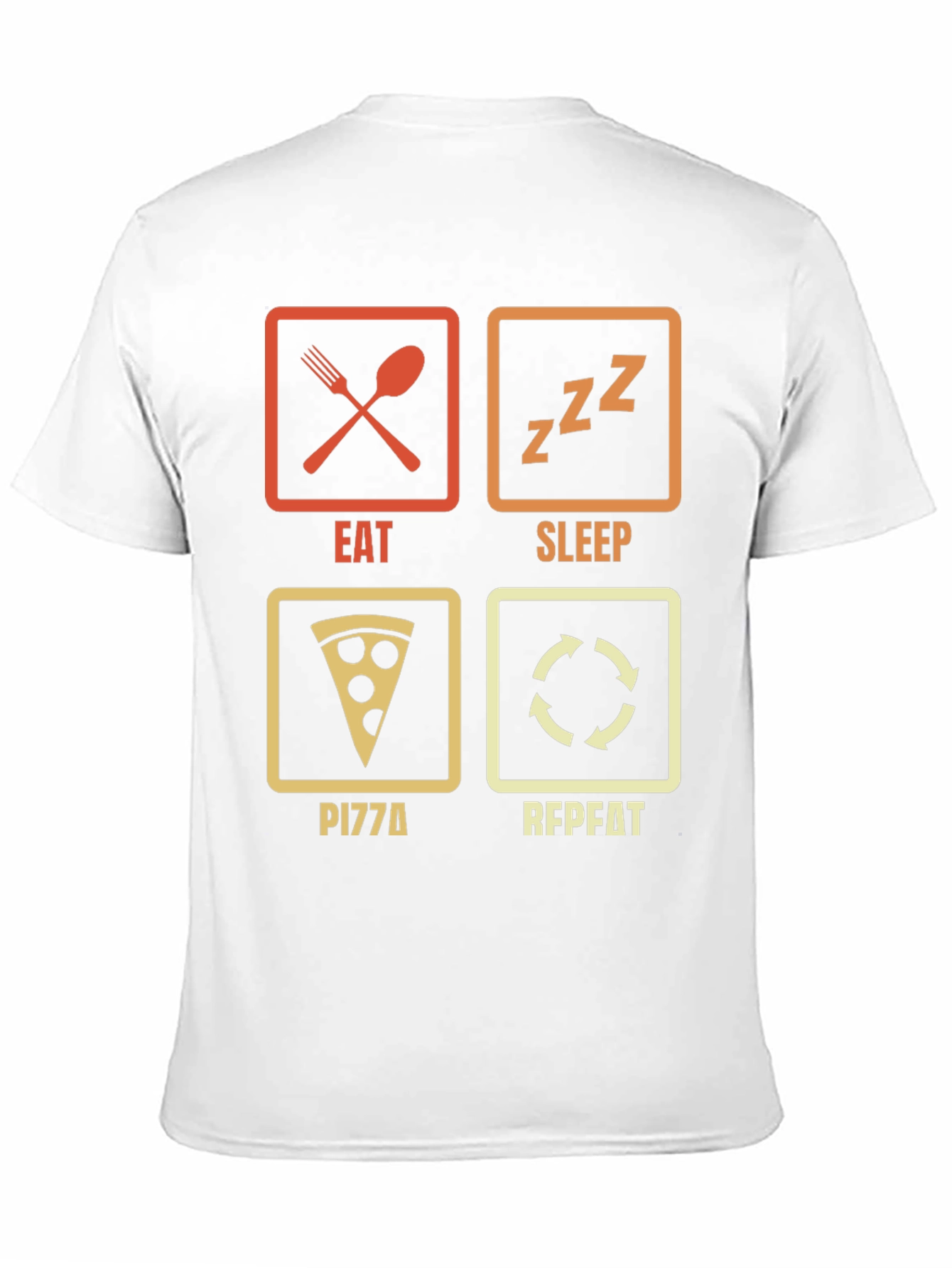 Eat Sleep Pizza Repeat T-Shirt - Funny Foodie Tee