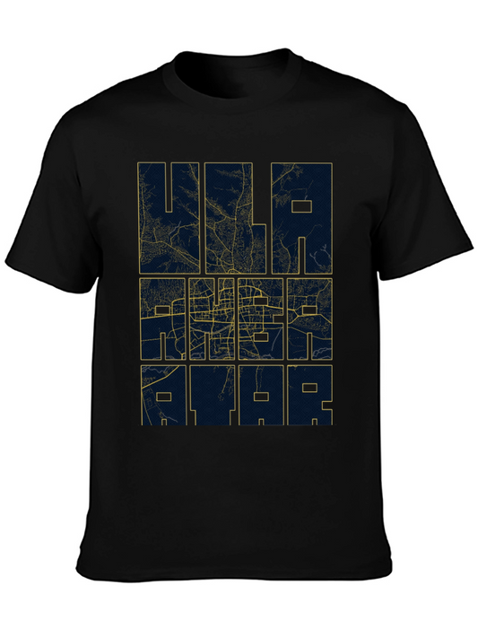 Ulaanbaatar Map T-Shirt - Urban Style