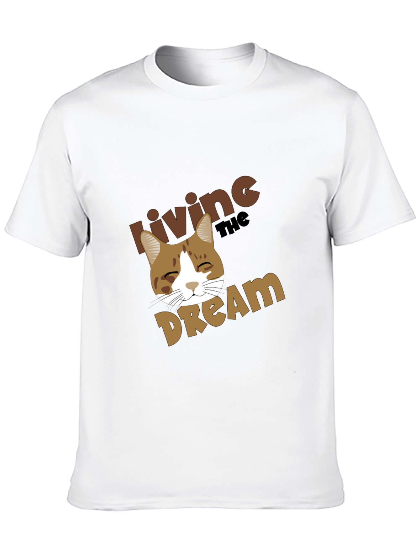 Living the Dream Cat Graphic T-Shirt