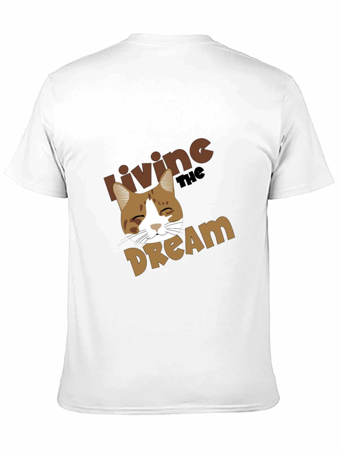 Living the Dream Cat Graphic T-Shirt