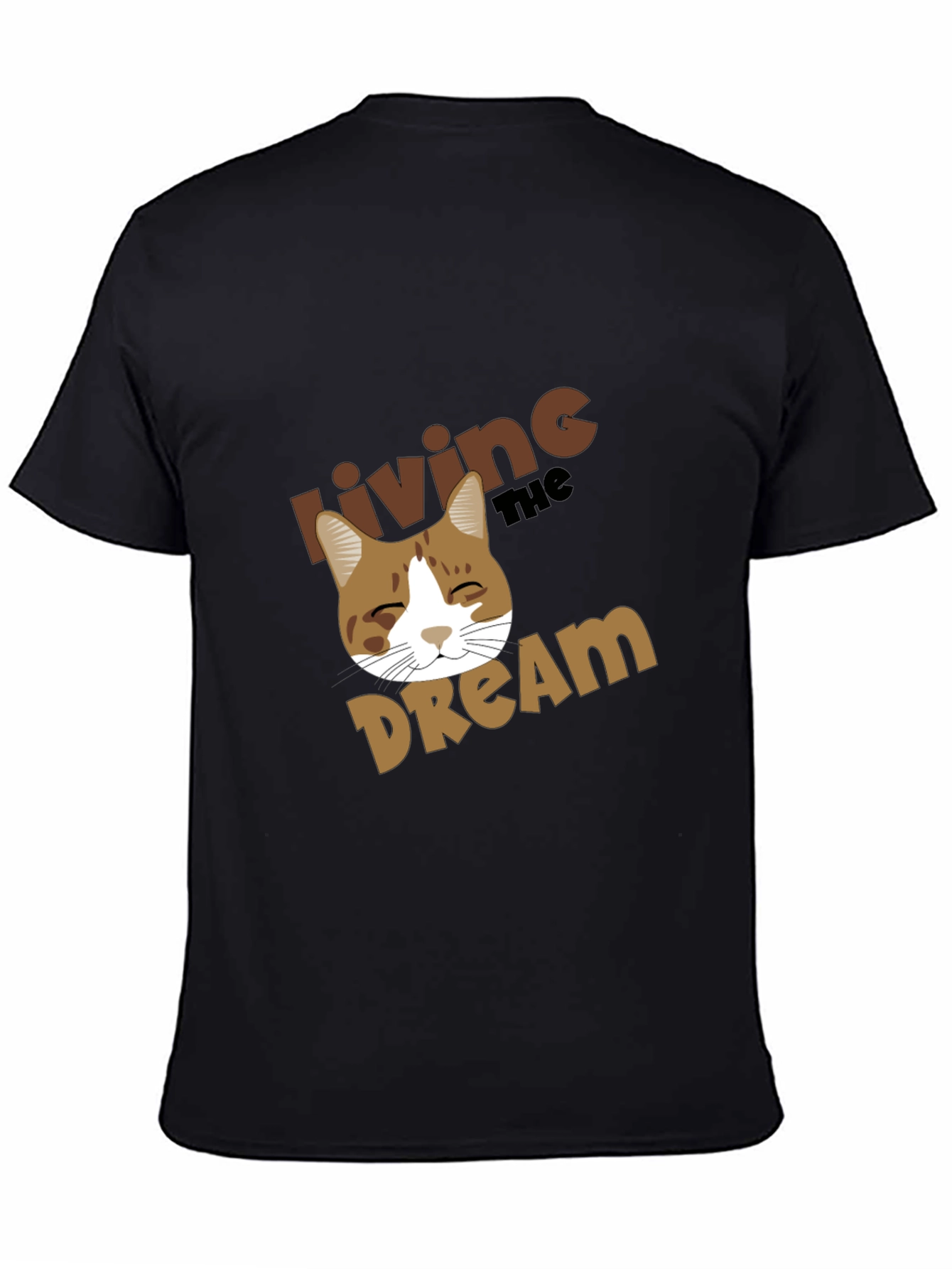 Living the Dream Cat Graphic T-Shirt