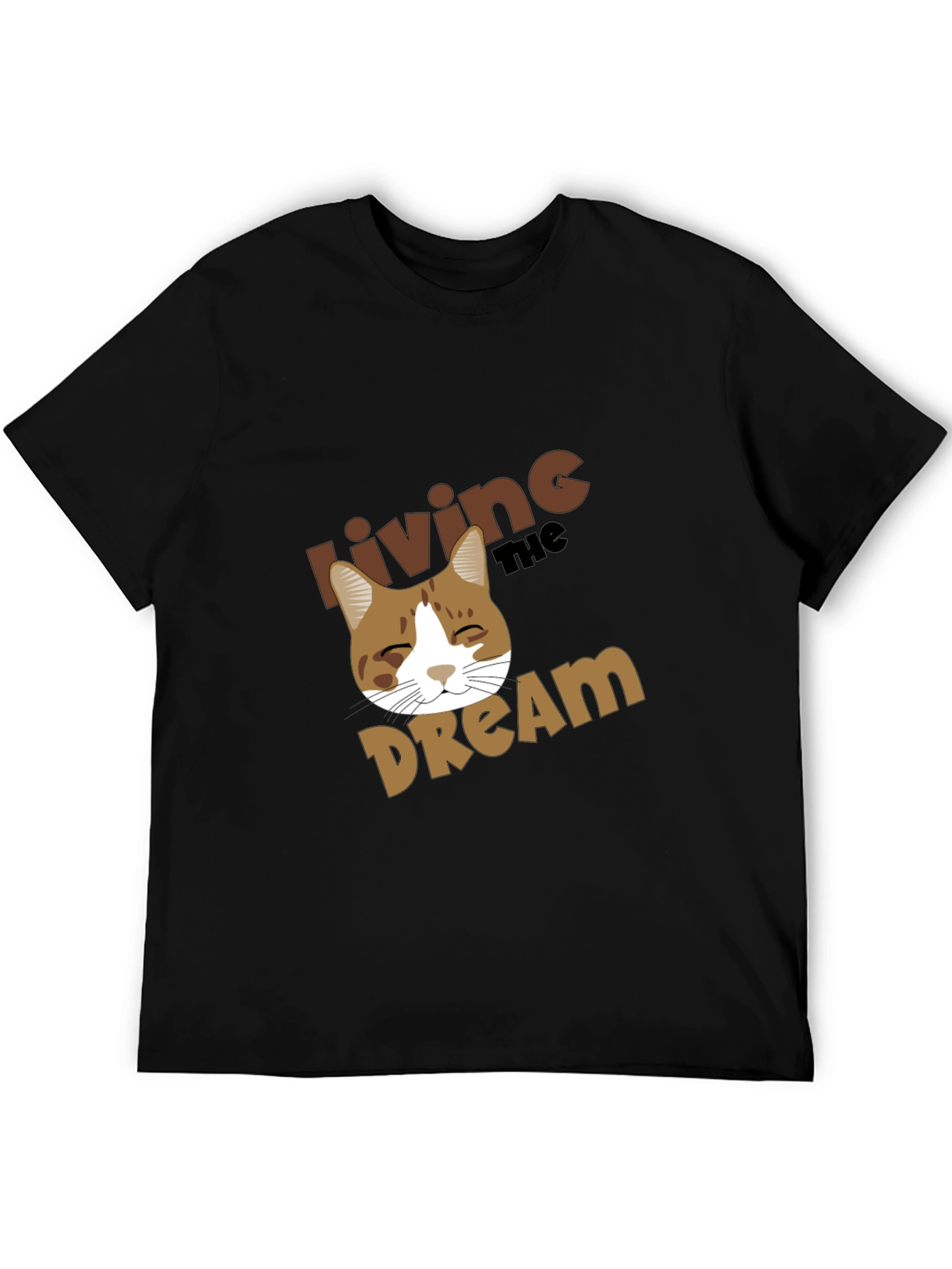 Living the Dream Cat Graphic T-Shirt
