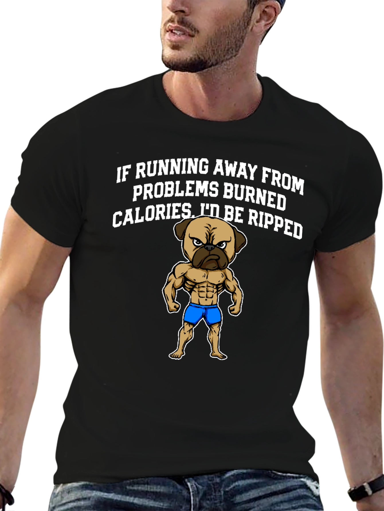 Funny Pug Workout T-Shirt