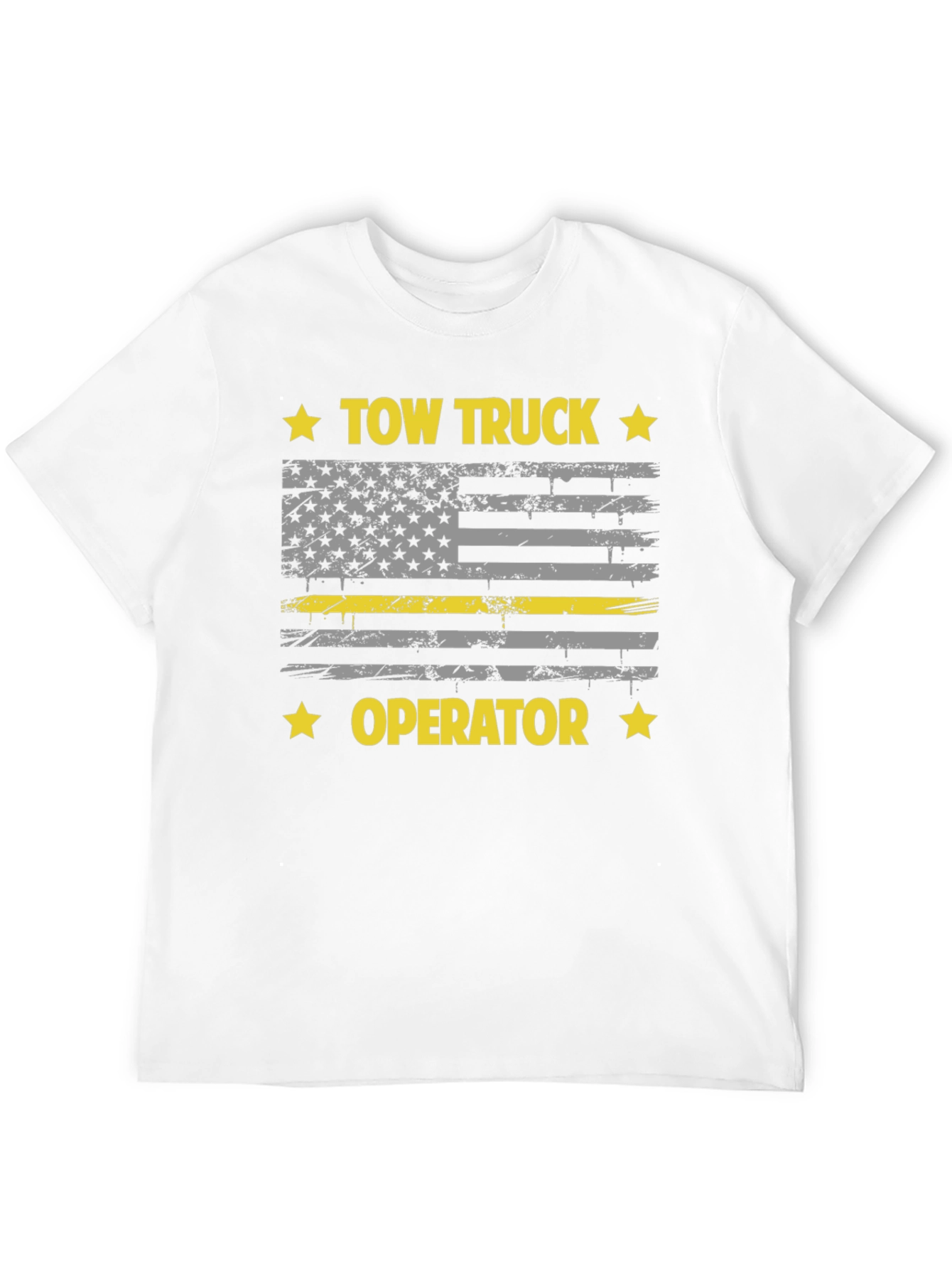 Tow Truck Operator Flag Graphic Tee