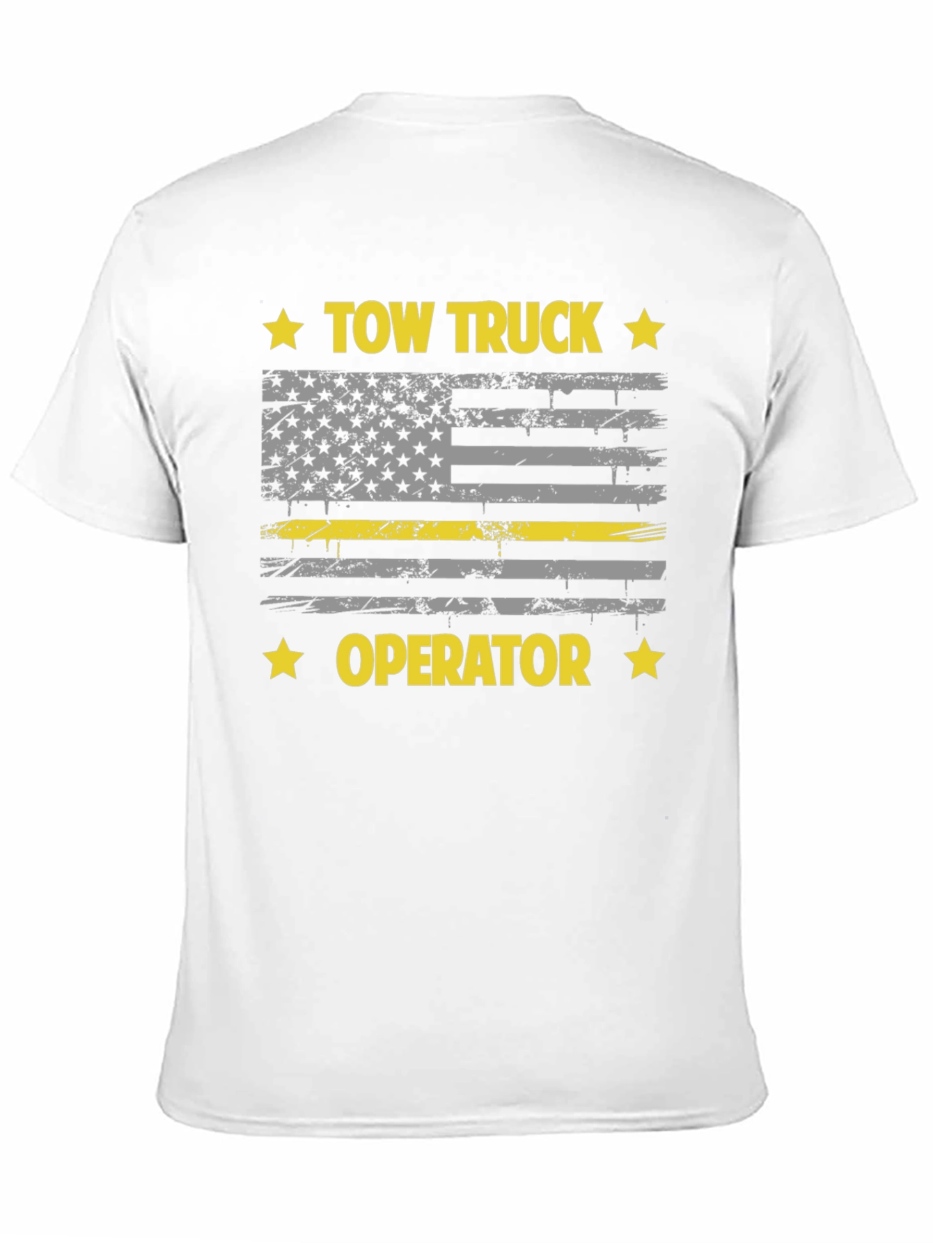 Tow Truck Operator Flag Graphic Tee