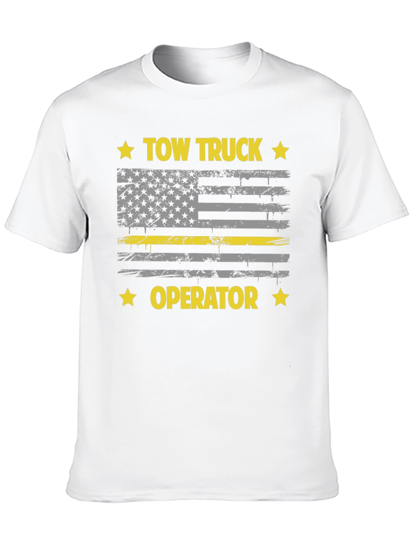 Tow Truck Operator Flag Graphic Tee