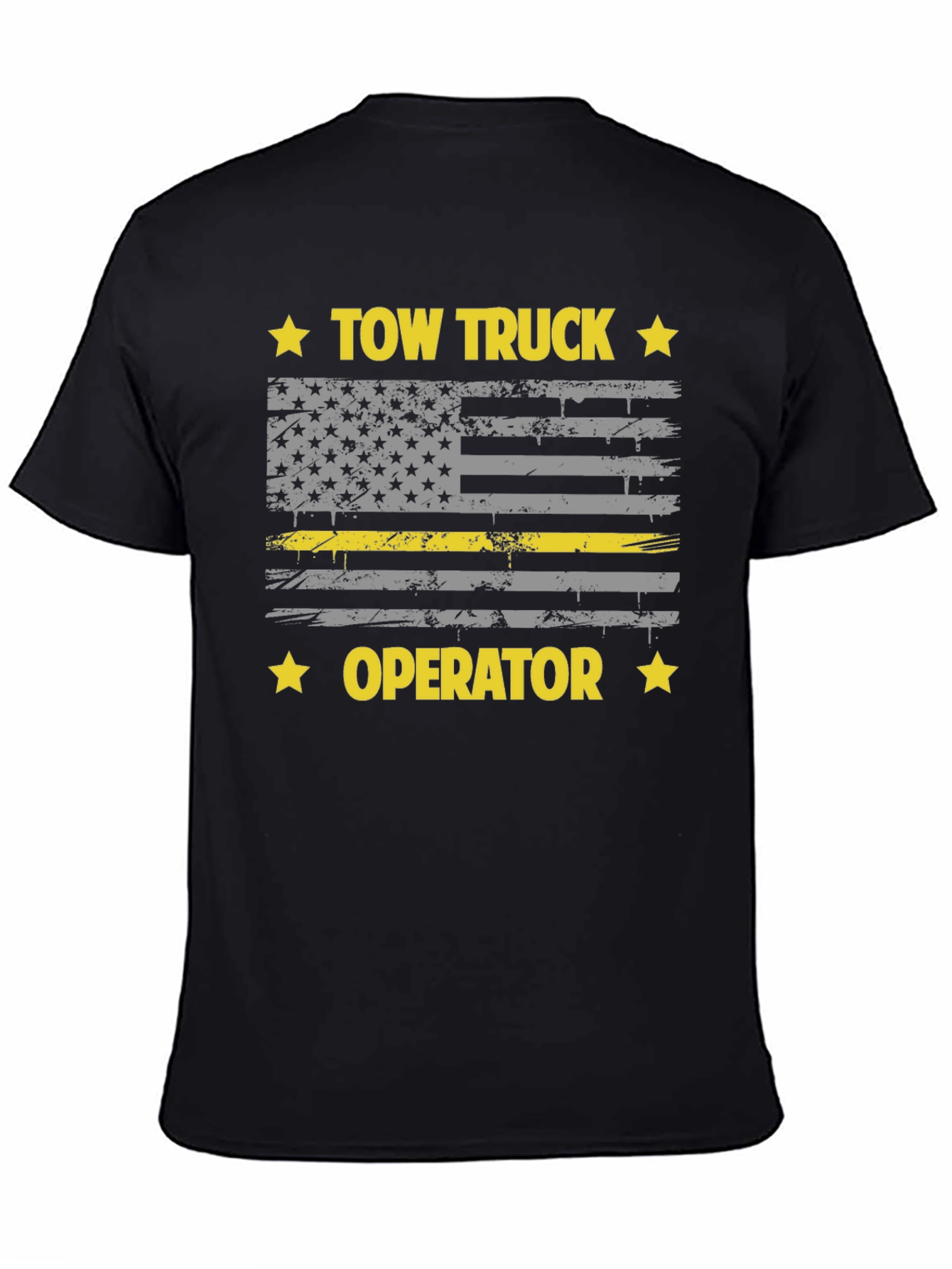 Tow Truck Operator Flag Graphic Tee