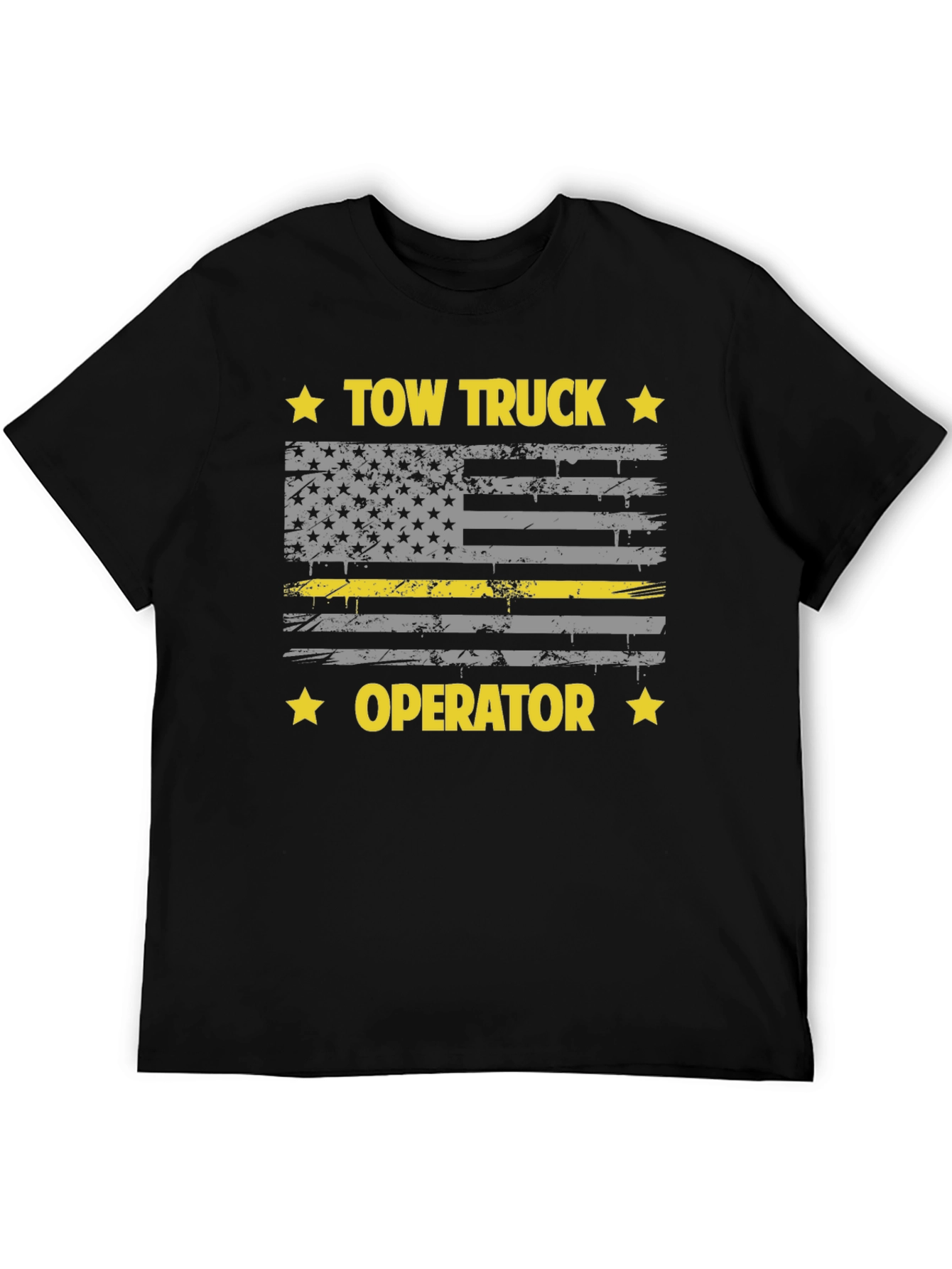 Tow Truck Operator Flag Graphic Tee