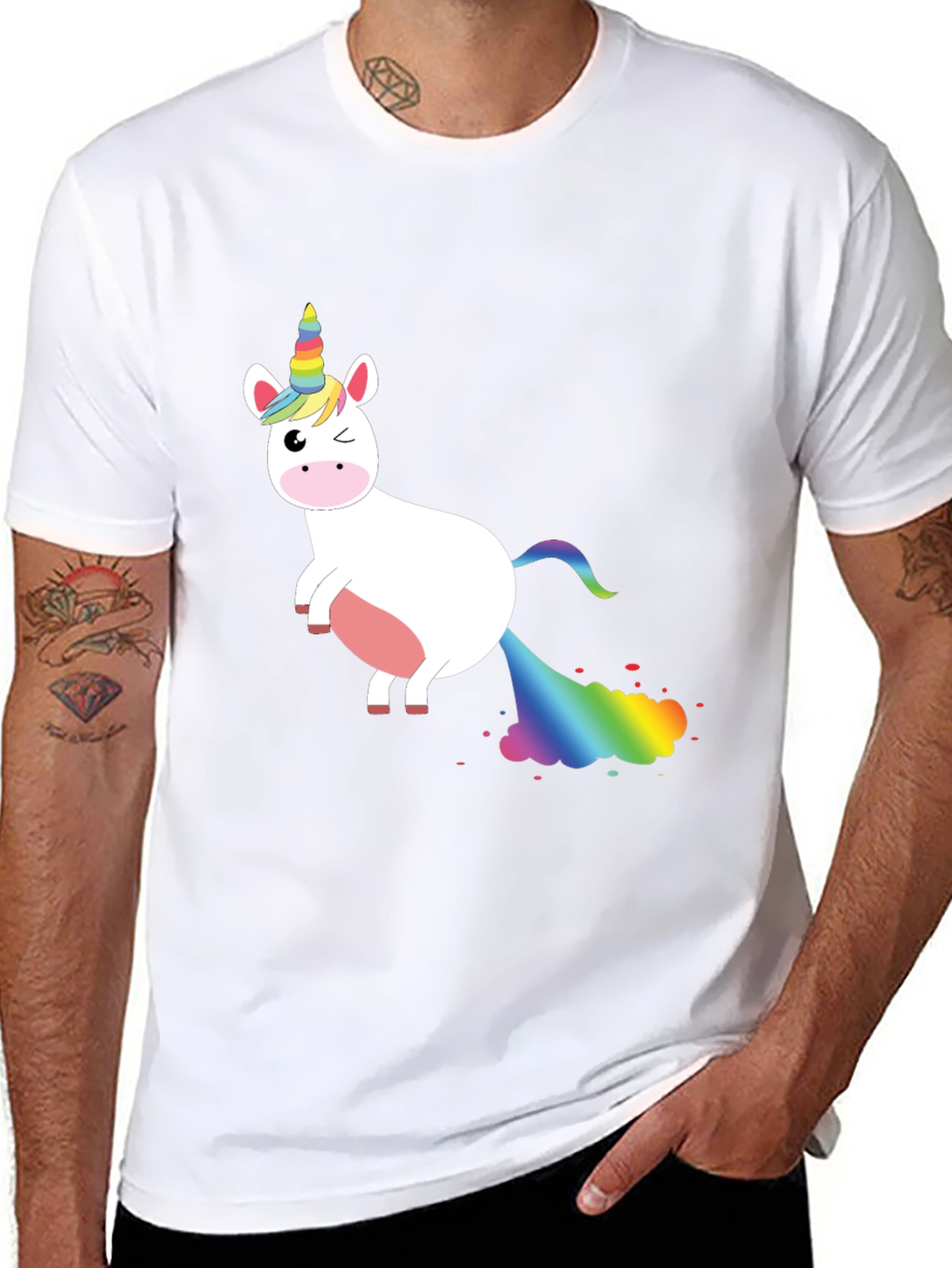 Funny Unicorn Rainbow T-Shirt