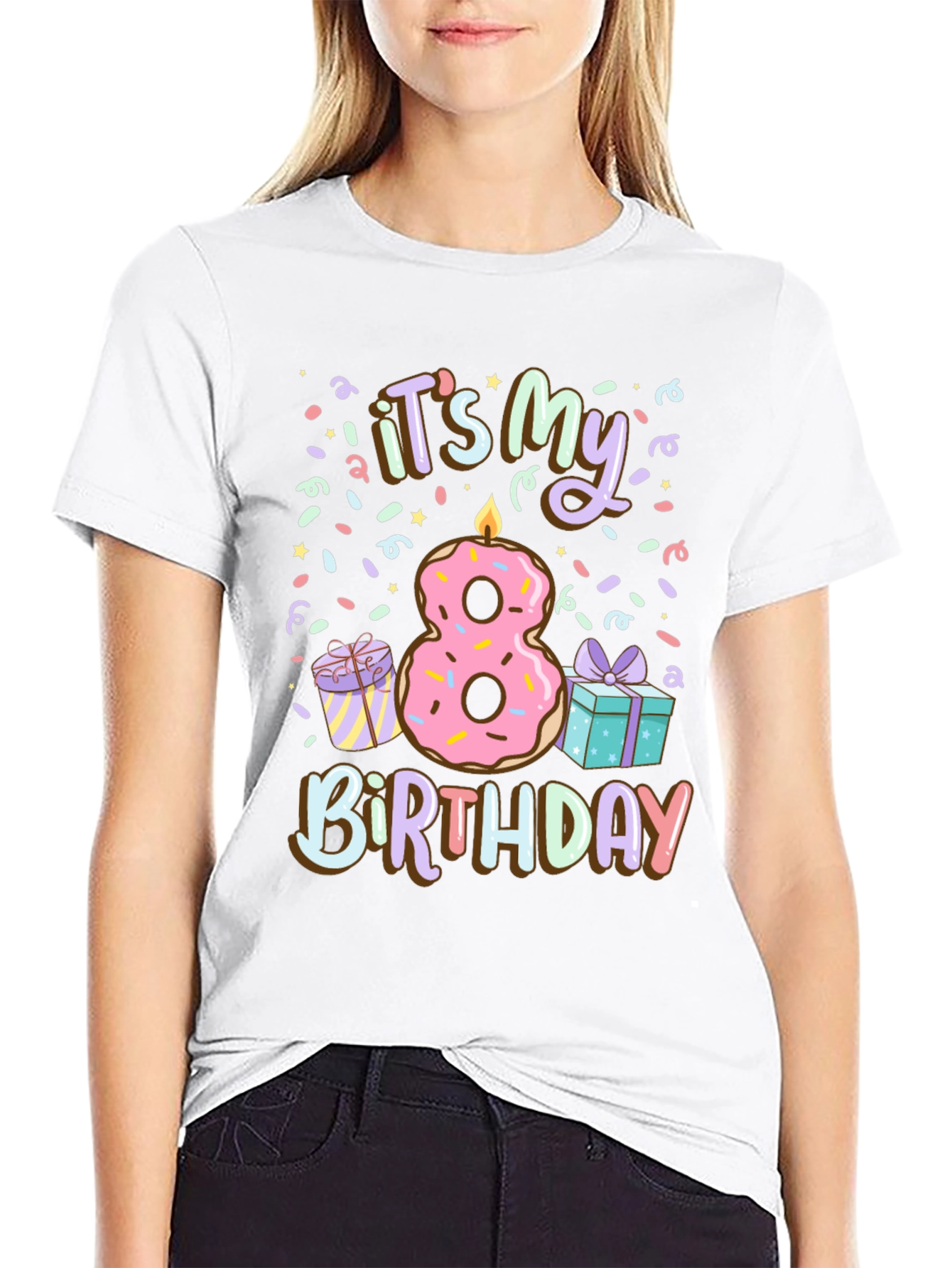 Its My 8th Birthday Donut T-Shirt
