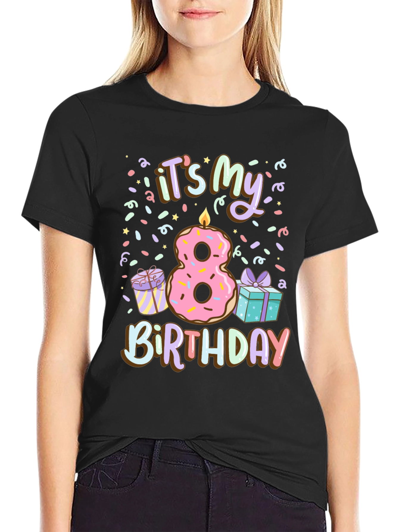 Its My 8th Birthday Donut T-Shirt