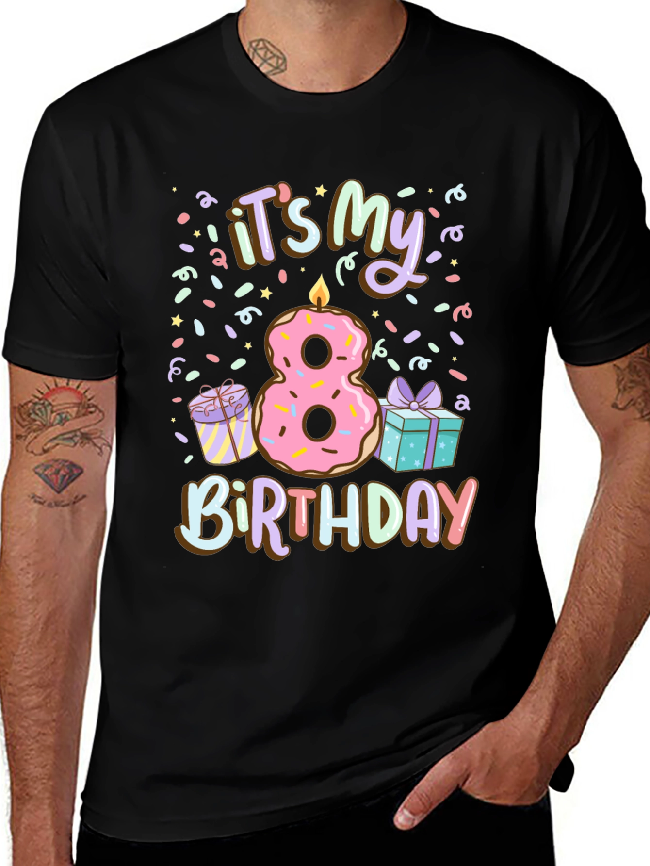 Its My 8th Birthday Donut T-Shirt