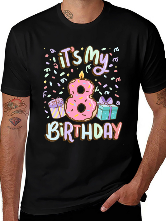 Its My 8th Birthday Donut T-Shirt