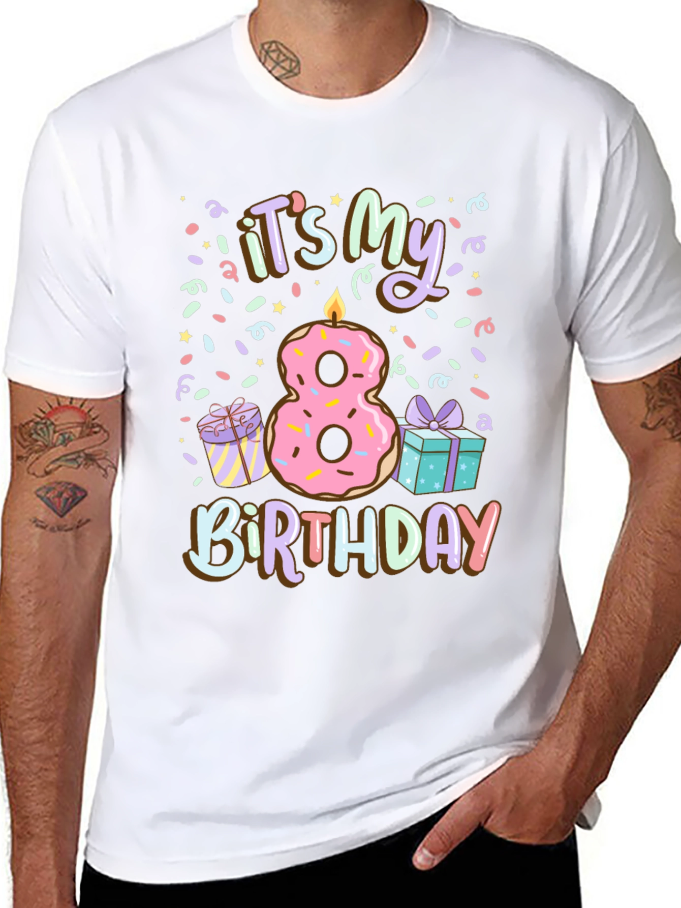 Its My 8th Birthday Donut T-Shirt