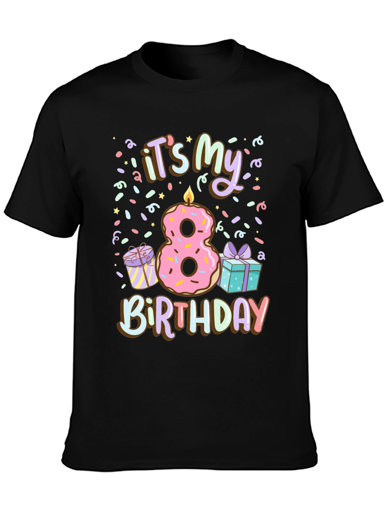 Its My 8th Birthday Donut T-Shirt
