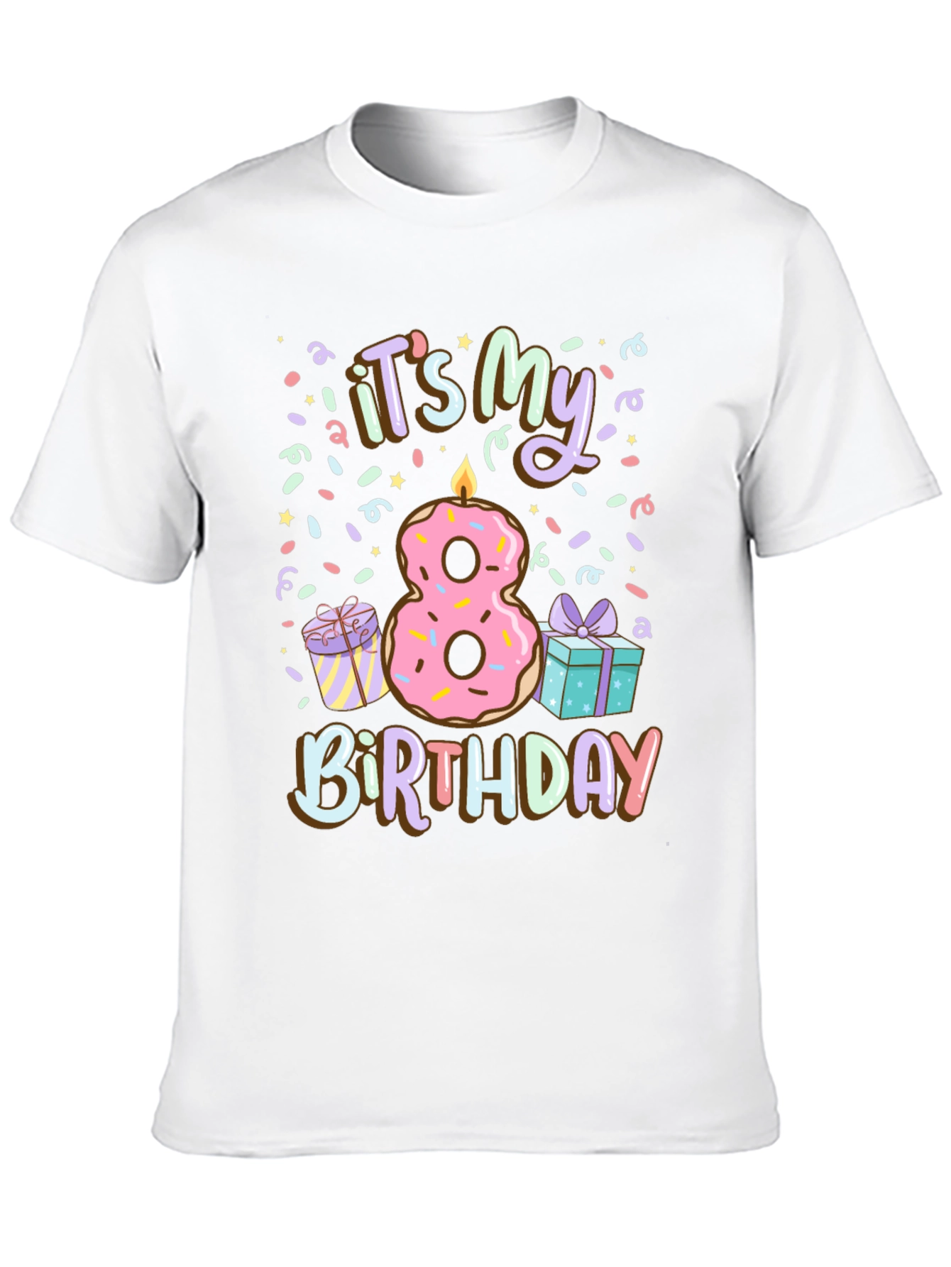 Its My 8th Birthday Donut T-Shirt