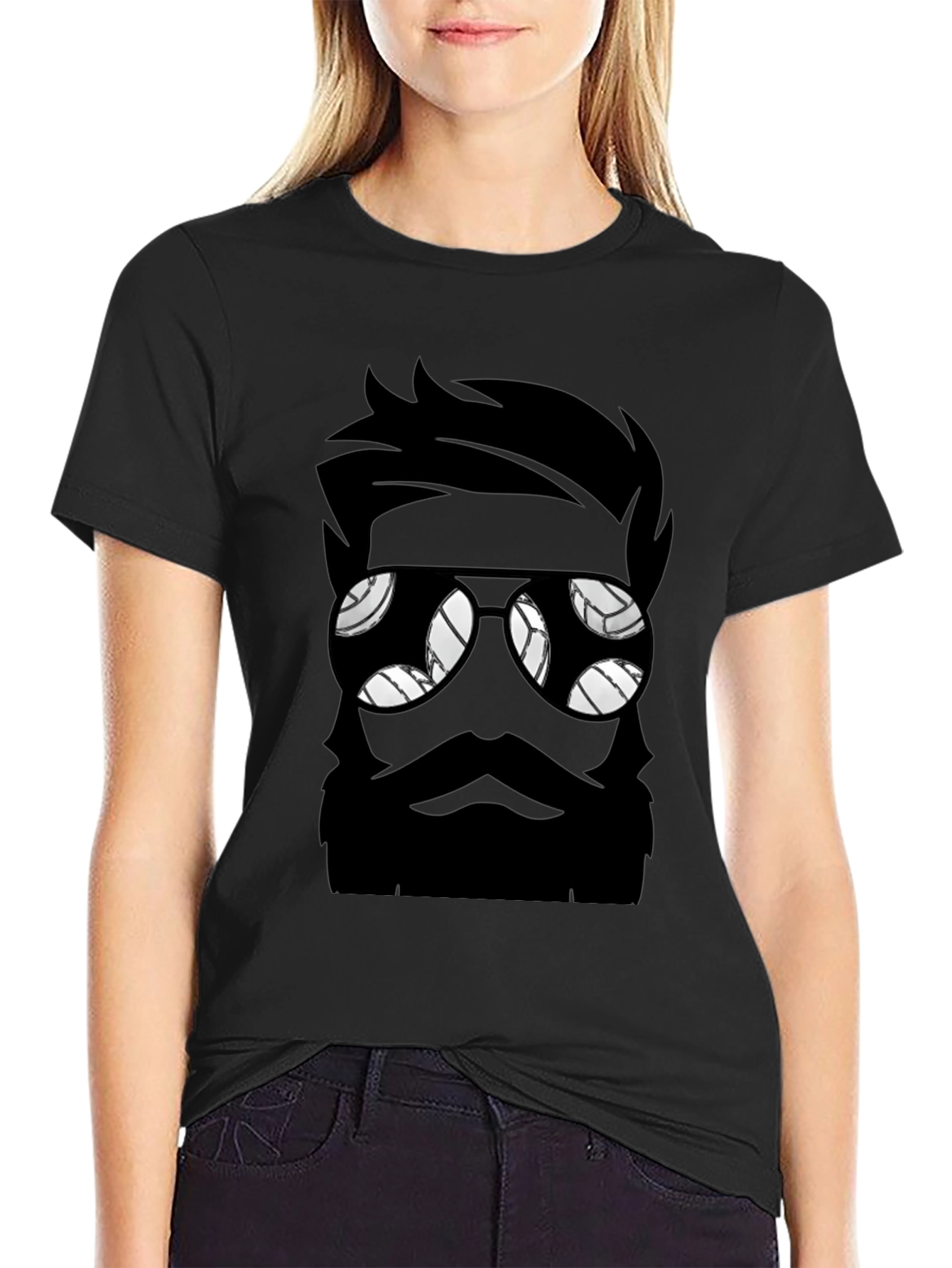 Bearded Volleyball Fan T-Shirt