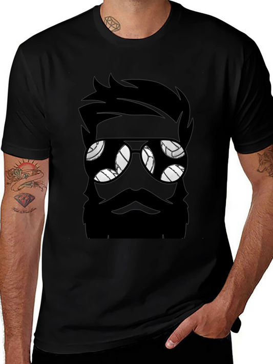 Bearded Volleyball Fan T-Shirt