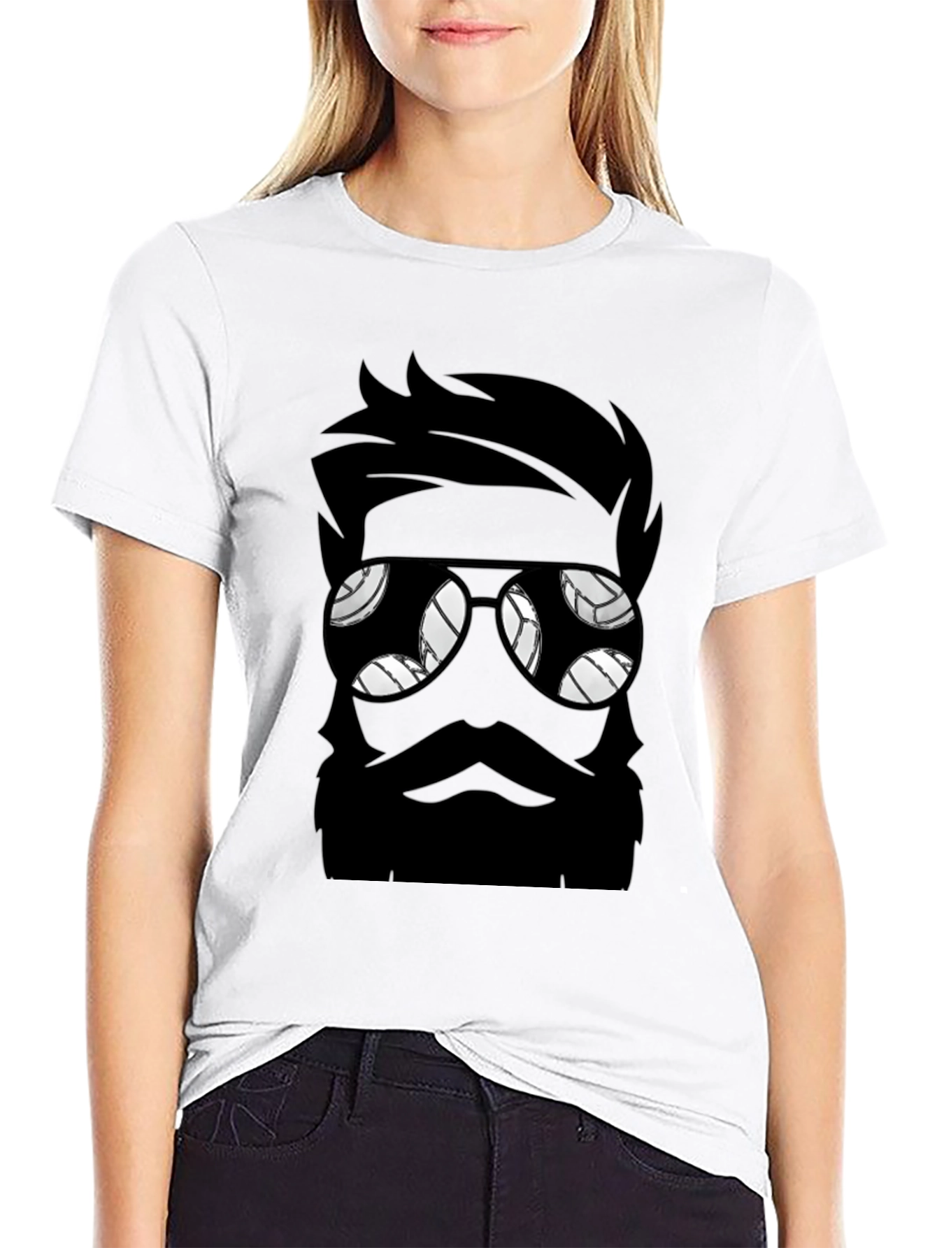 Bearded Volleyball Fan T-Shirt